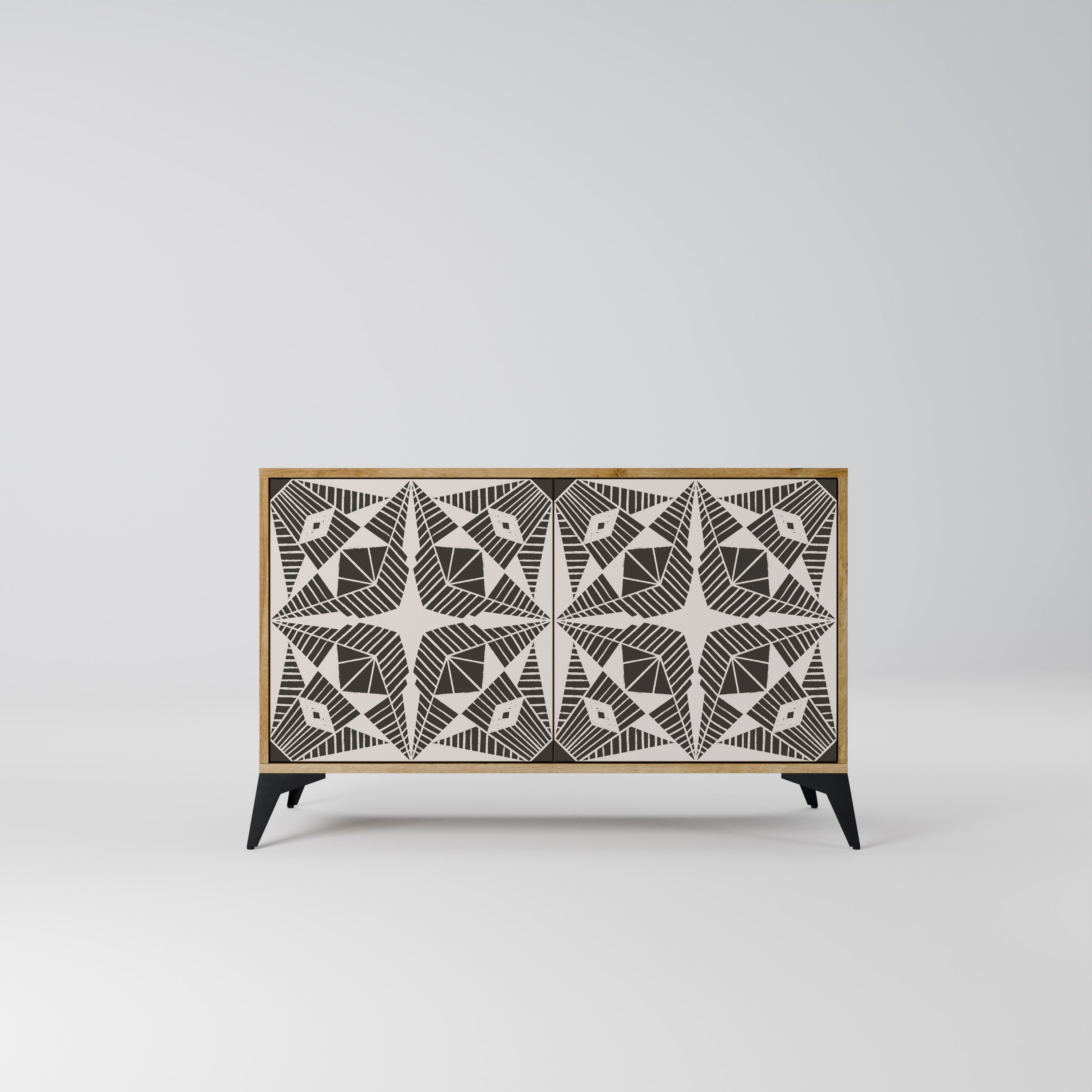 MONOCHROME NEXUS 2-Door Sideboard in Oak Effect
