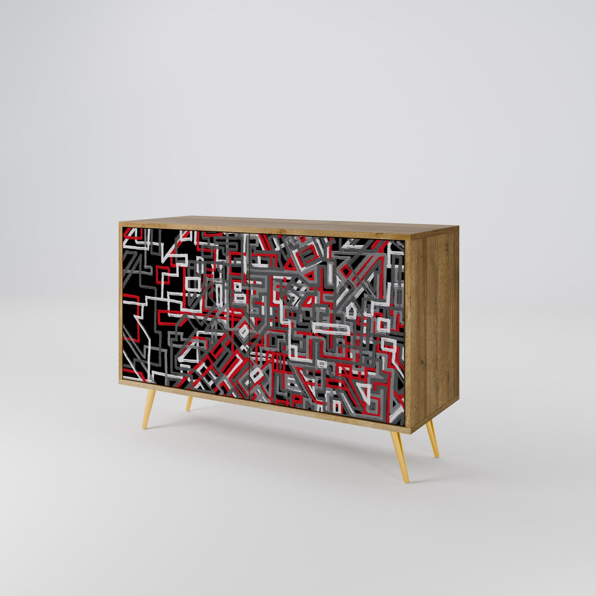 BROKEN LINES 2-Door Sideboard