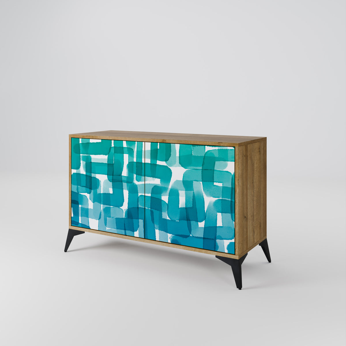 TURQUOISE RECTANGLES Μπουφές 2-θυρών
