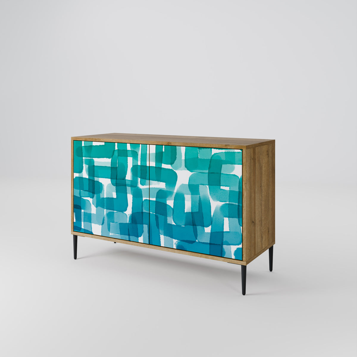 TURQUOISE RECTANGLES Μπουφές 2-θυρών