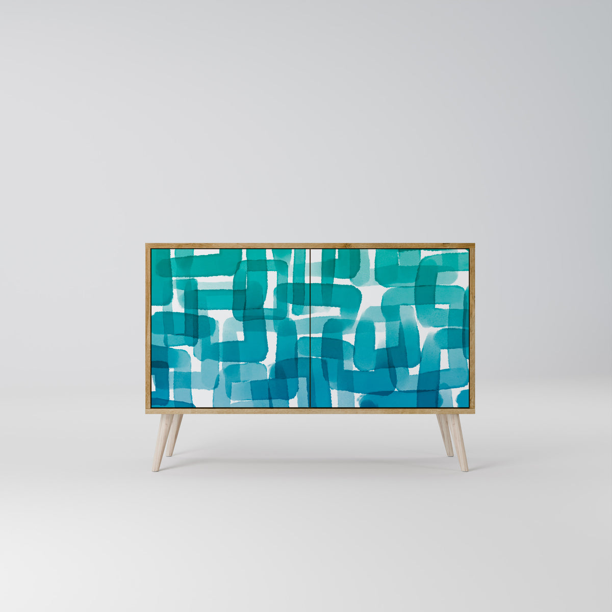 TURQUOISE RECTANGLES Μπουφές 2-θυρών