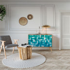TURQUOISE RECTANGLES 2-Door Sideboard