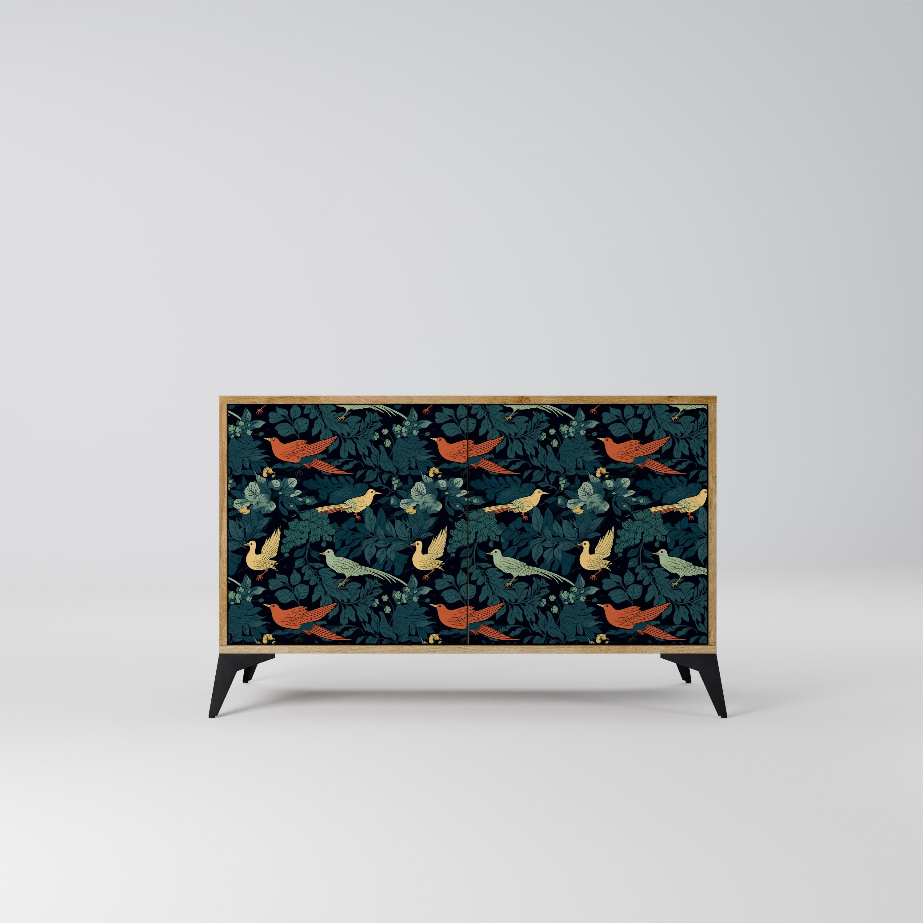 FOWL ORNAMENT 2-Door Sideboard in Oak Effect