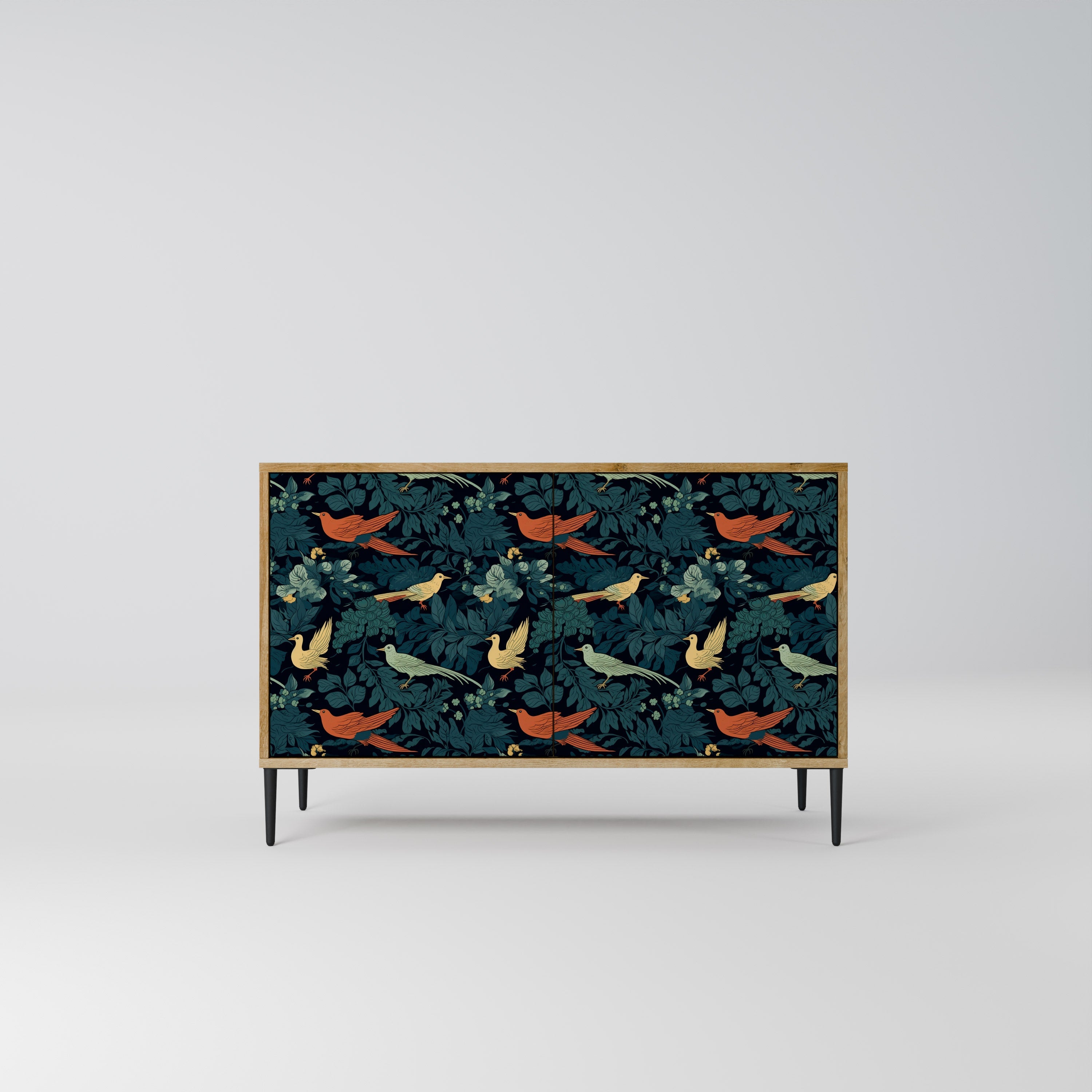 FOWL ORNAMENT 2-Door Sideboard in Oak Effect