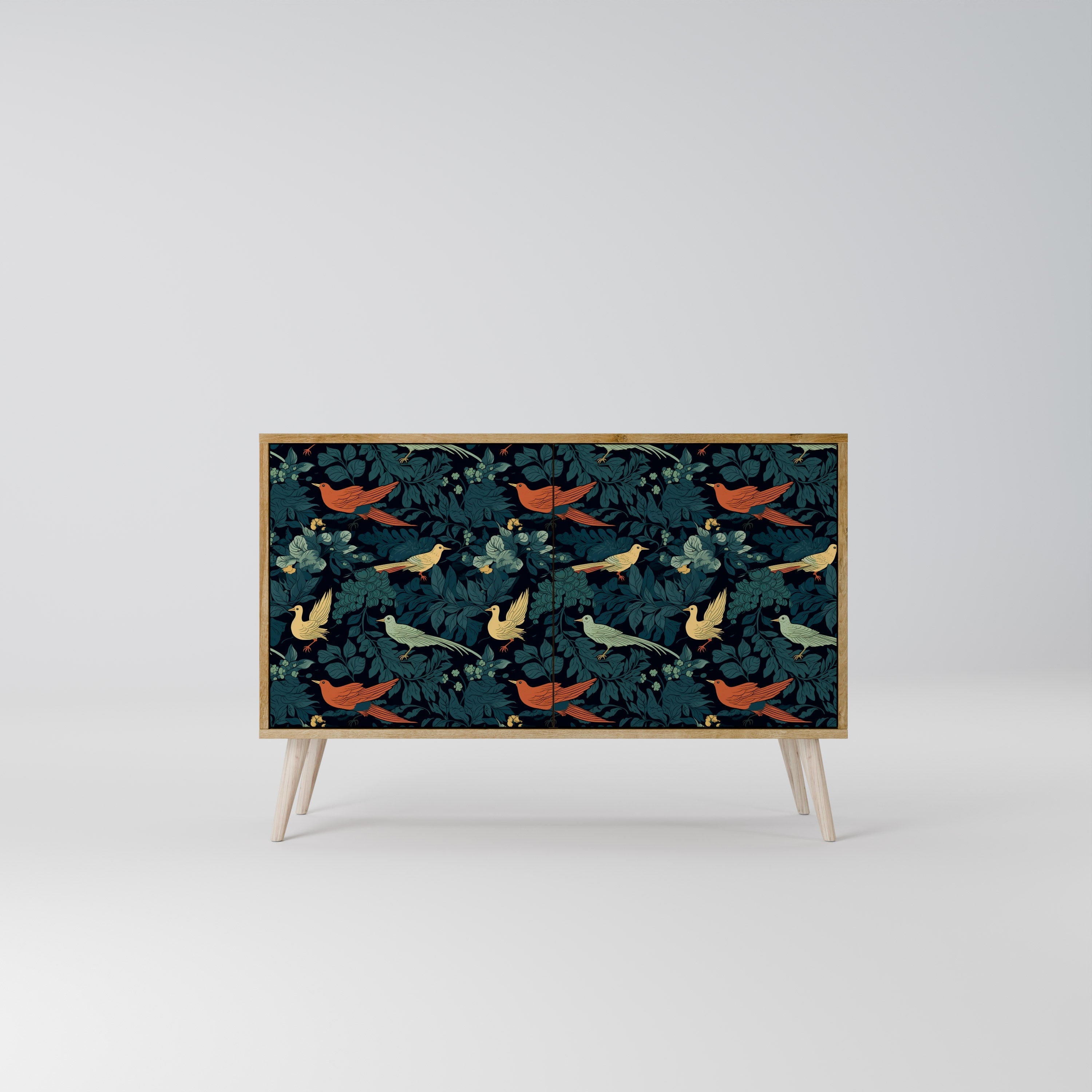 FOWL ORNAMENT 2-Door Sideboard in Oak Effect