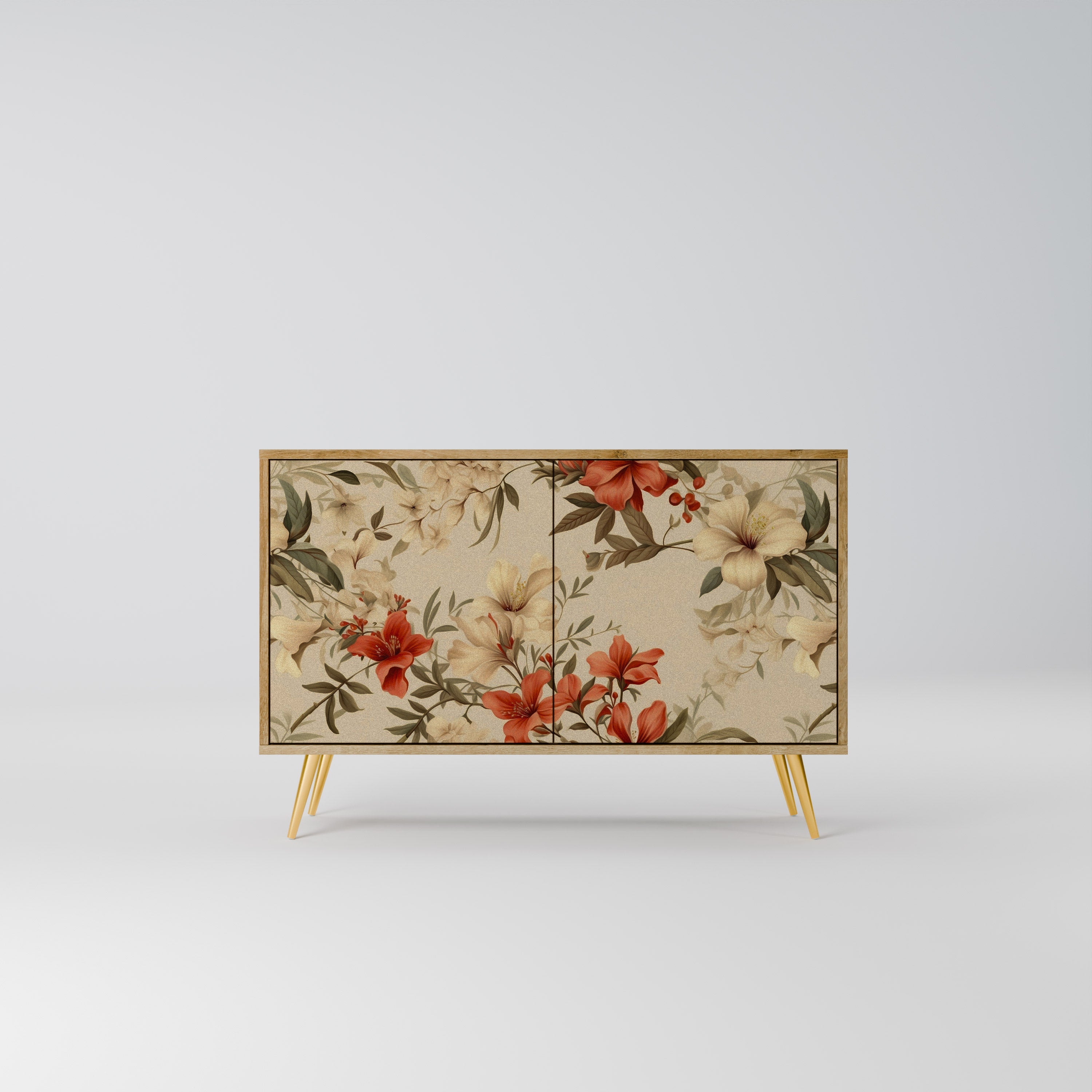 BLOOMING HARMONY 2-Door Sideboard in Oak Effect