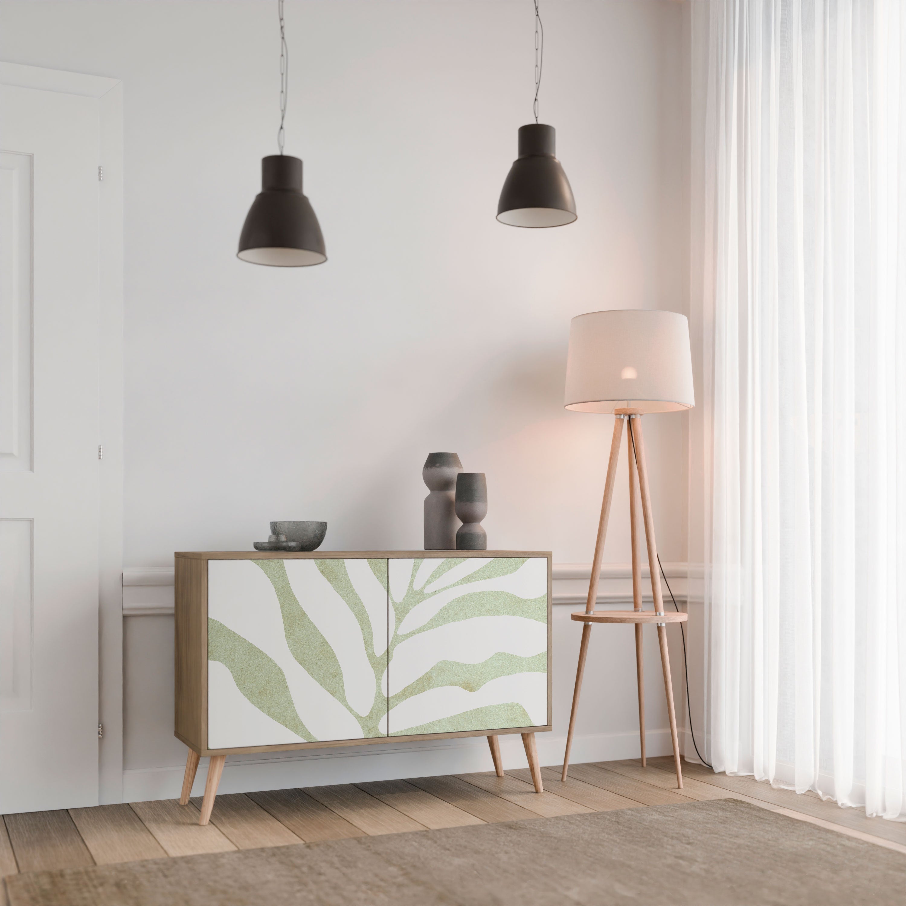 BOTANICAL SPARK 2-Door Sideboard in Oak Effect