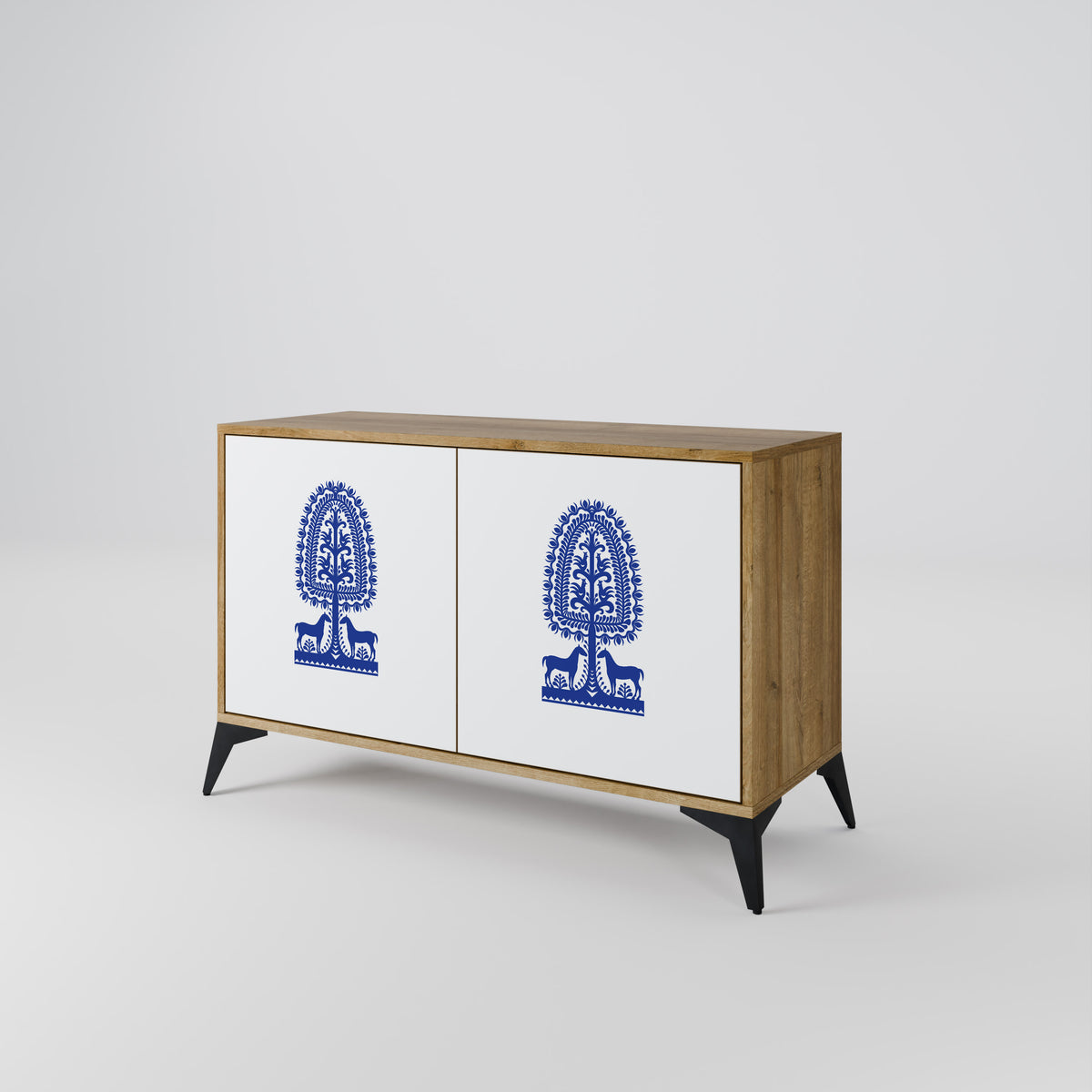 POLISH FOLK ART Μπουφές 2-θυρών