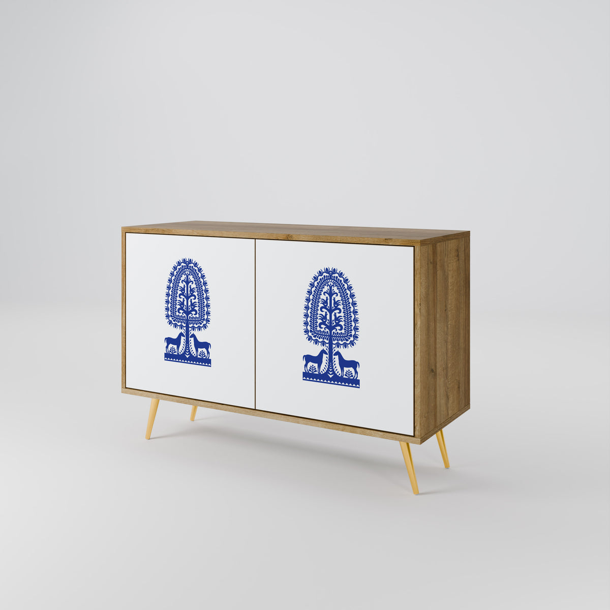 POLISH FOLK ART Μπουφές 2-θυρών
