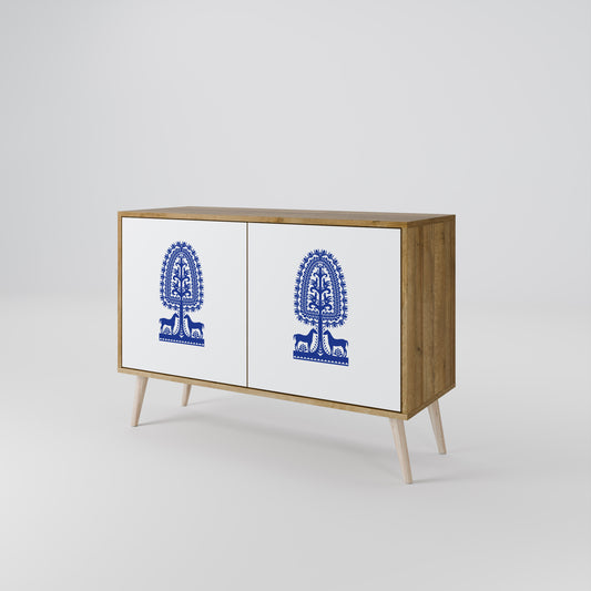 POLISH FOLK ART 2-Door Sideboard