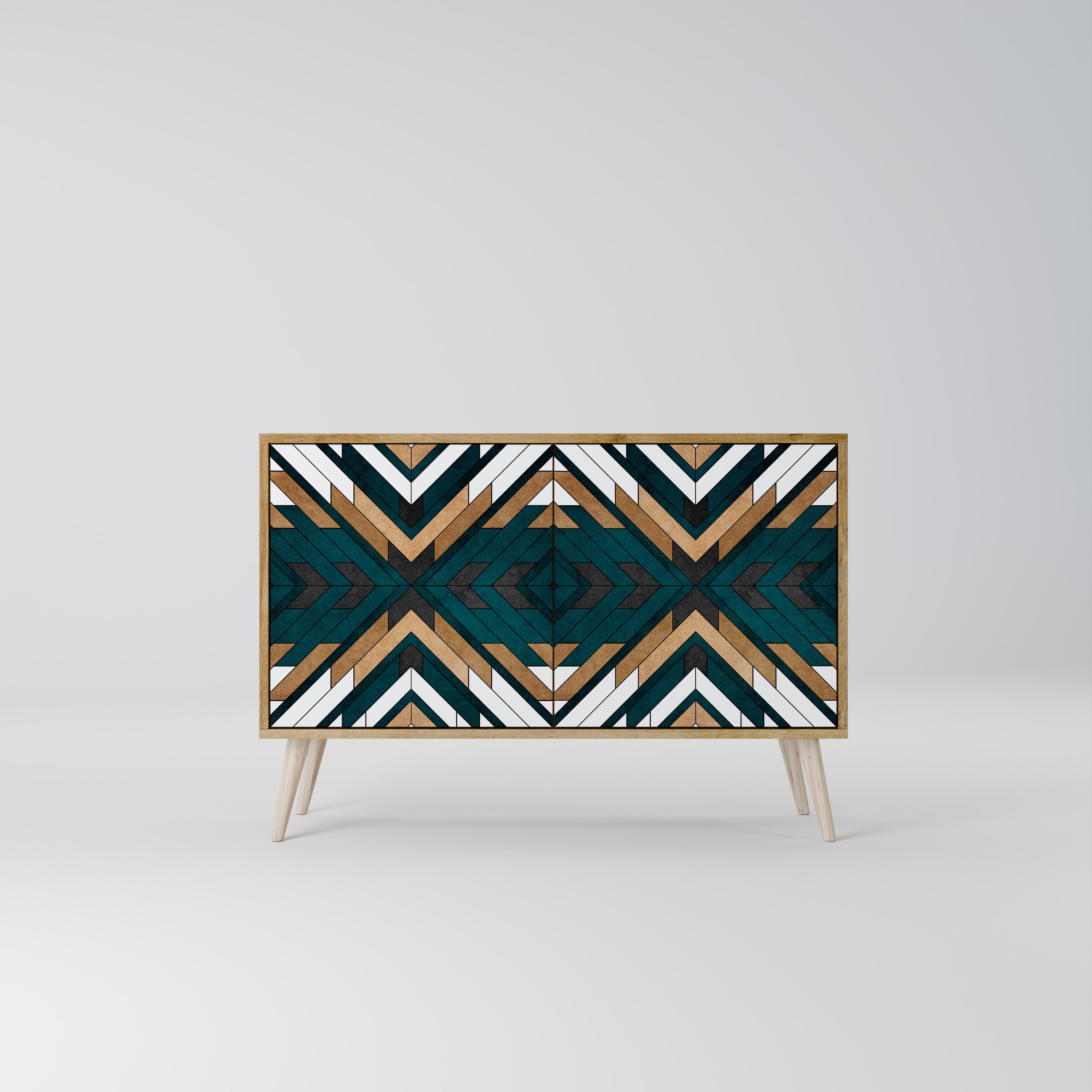 Μπουφές ARTISTIC GEOMETRIA 2 πορτών σε εφέ δρυός
