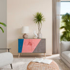 GLAMOROUS STRIPE Μπουφές 2-θυρών