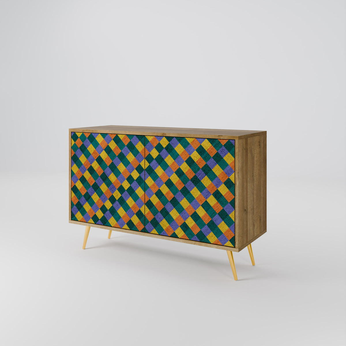 PAINTED SQUARES MIX Μπουφές 2-θυρών