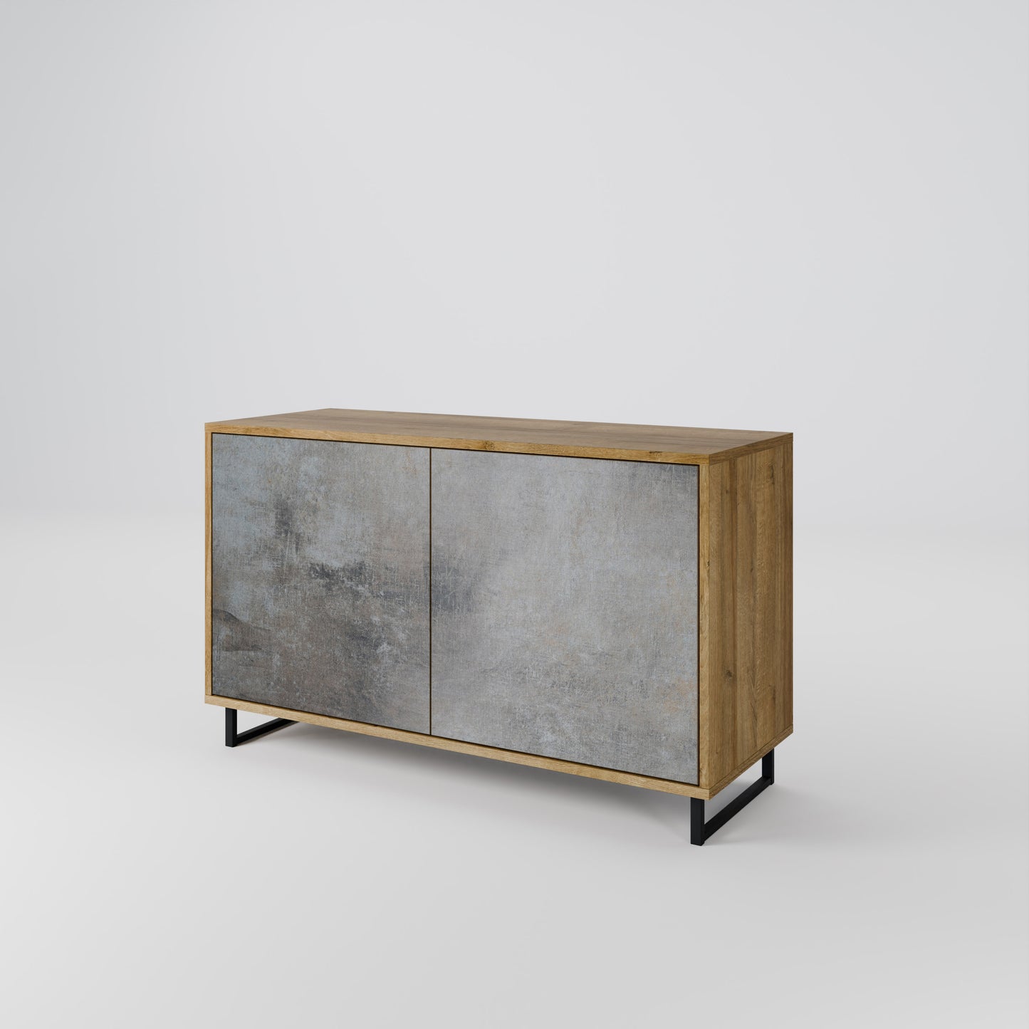 CONCRETE WALL Μπουφές 2-θυρών