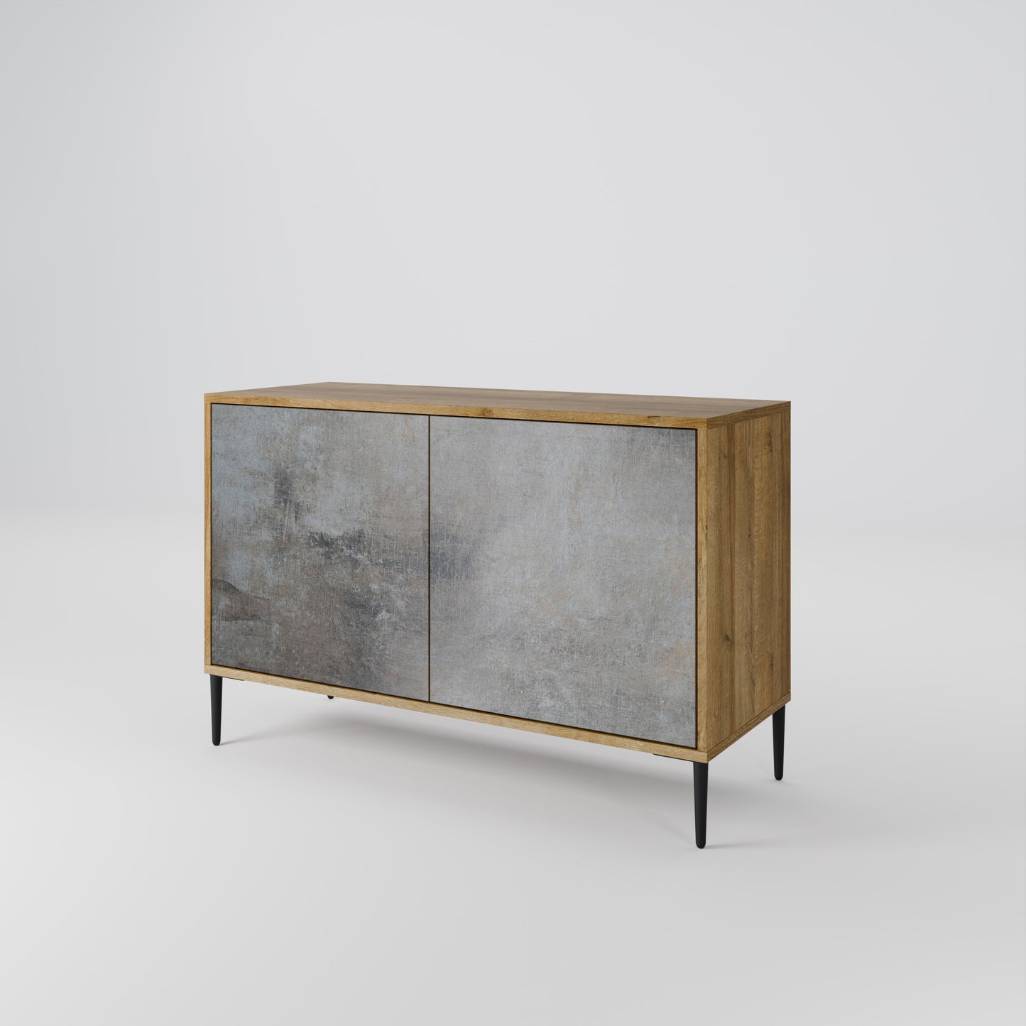 CONCRETE WALL Μπουφές 2-θυρών