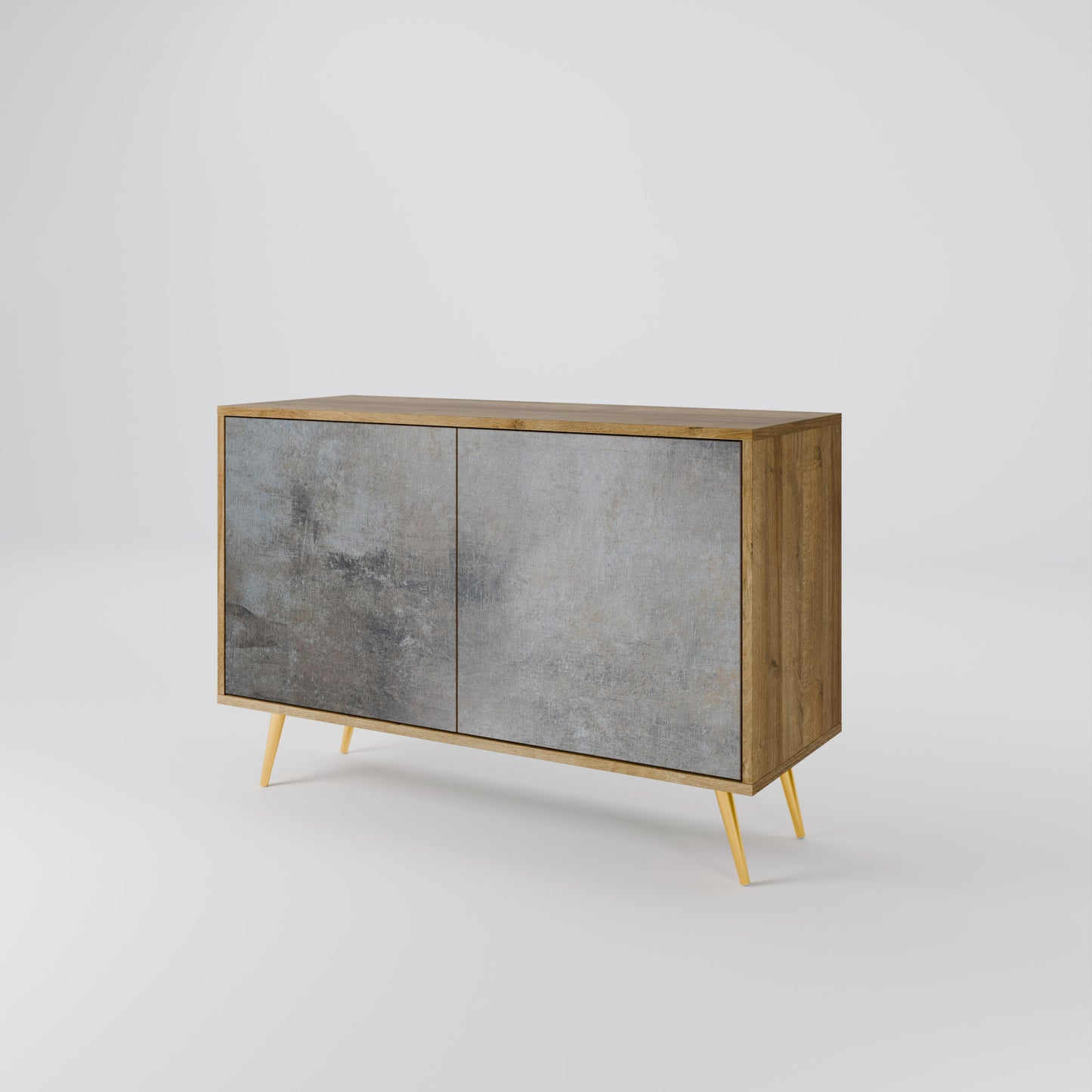 CONCRETE WALL Μπουφές 2-θυρών