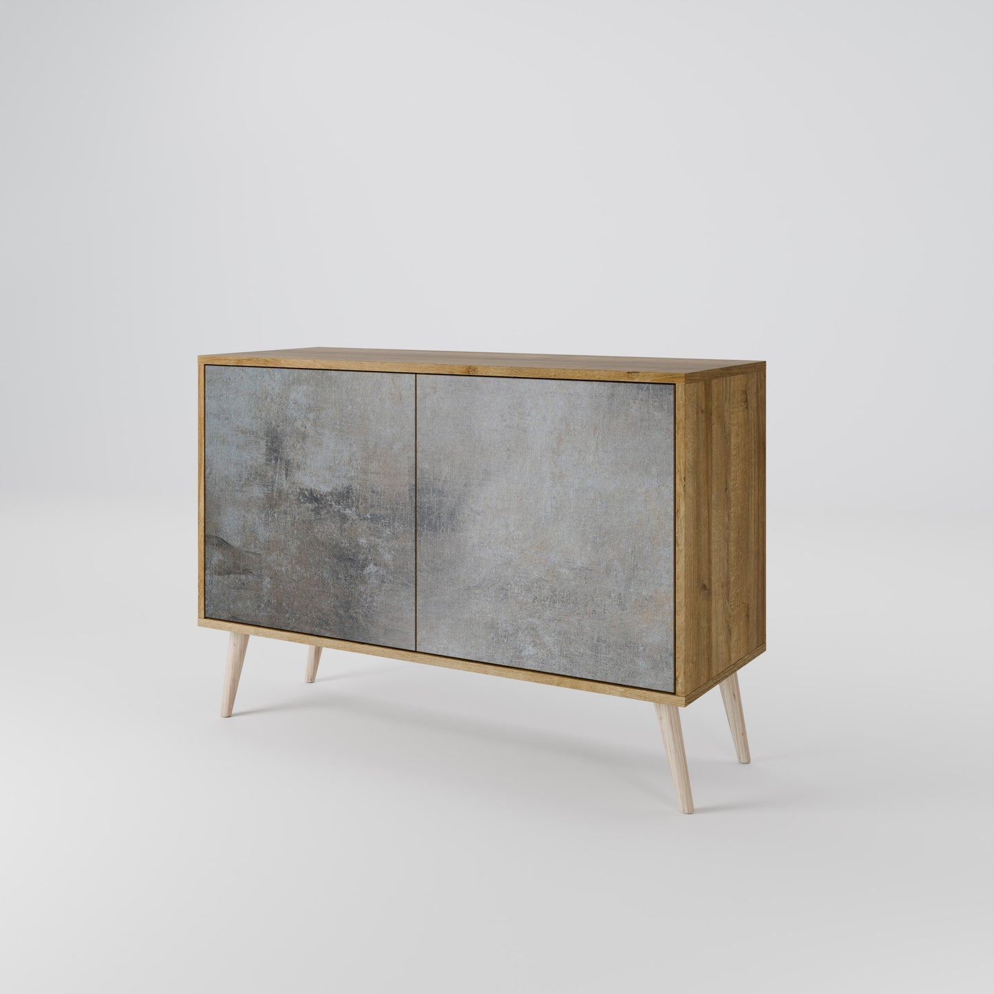 CONCRETE WALL Μπουφές 2-θυρών