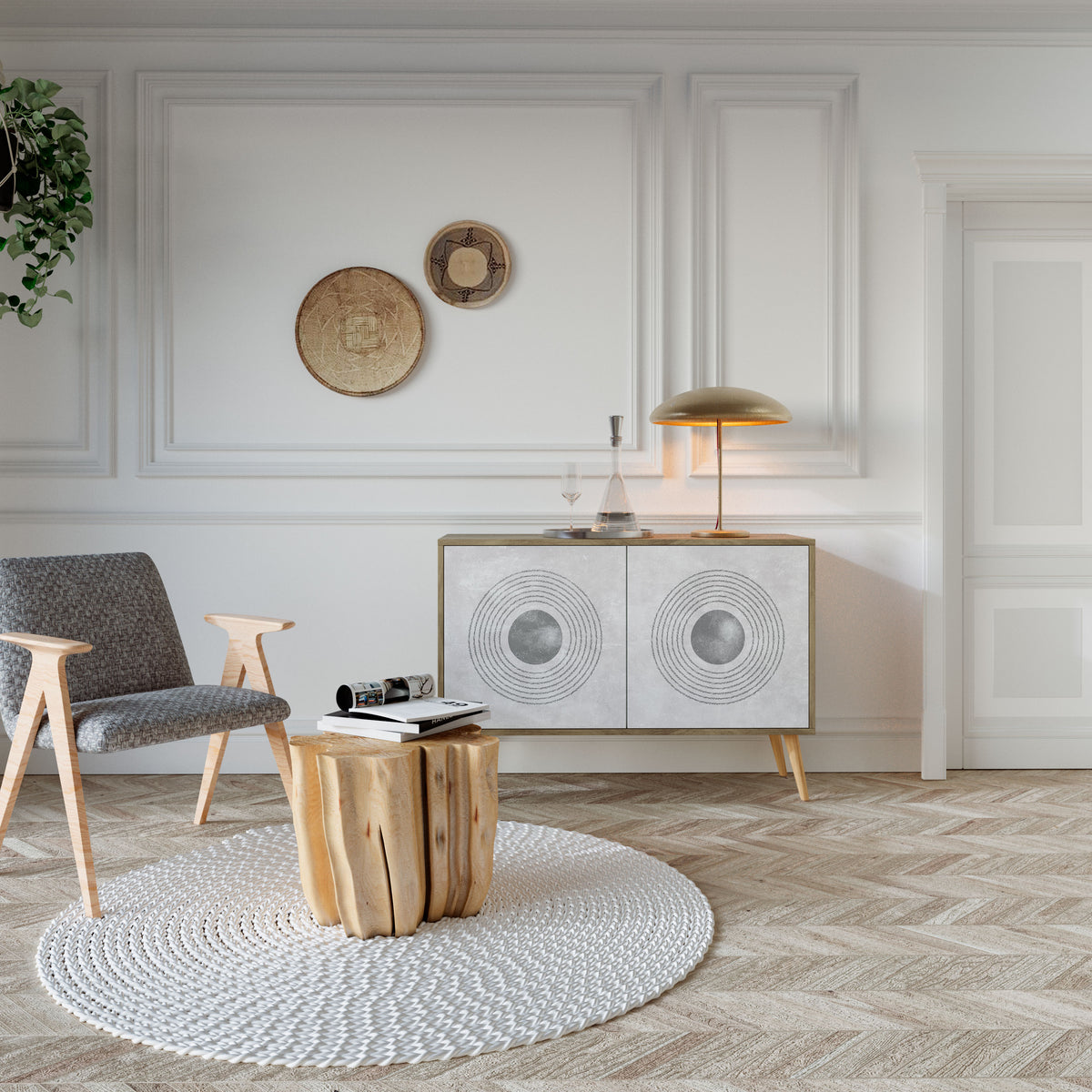 SOLID CIRCLES 2-Door Sideboard