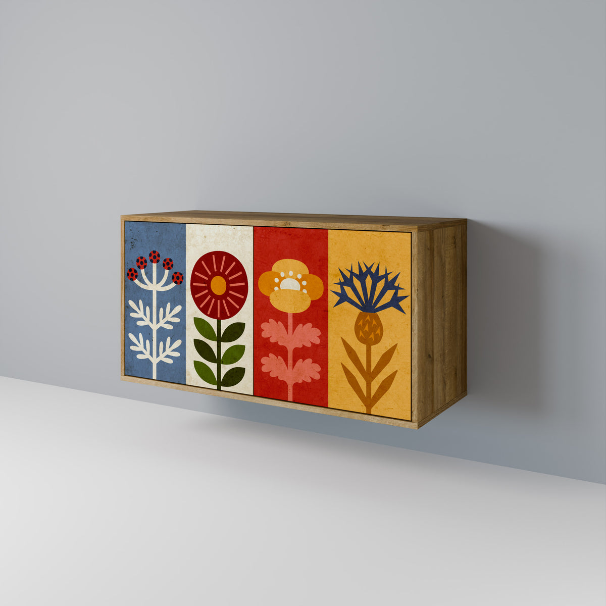 SCANDIC FLOWERET Μπουφές 2-θυρών