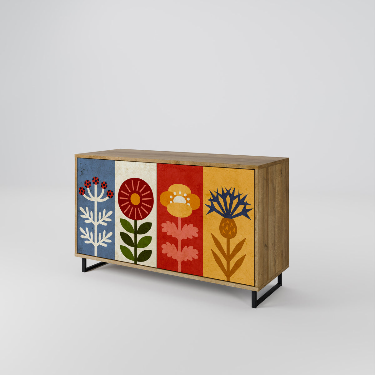 SCANDIC FLOWERET Μπουφές 2-θυρών