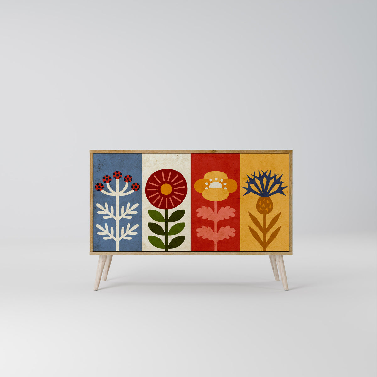 SCANDIC FLOWERET Μπουφές 2-θυρών