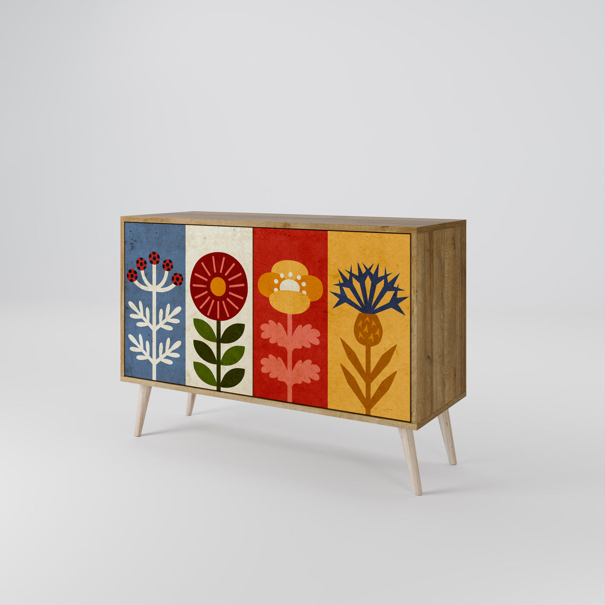 SCANDIC FLOWERET Μπουφές 2-θυρών