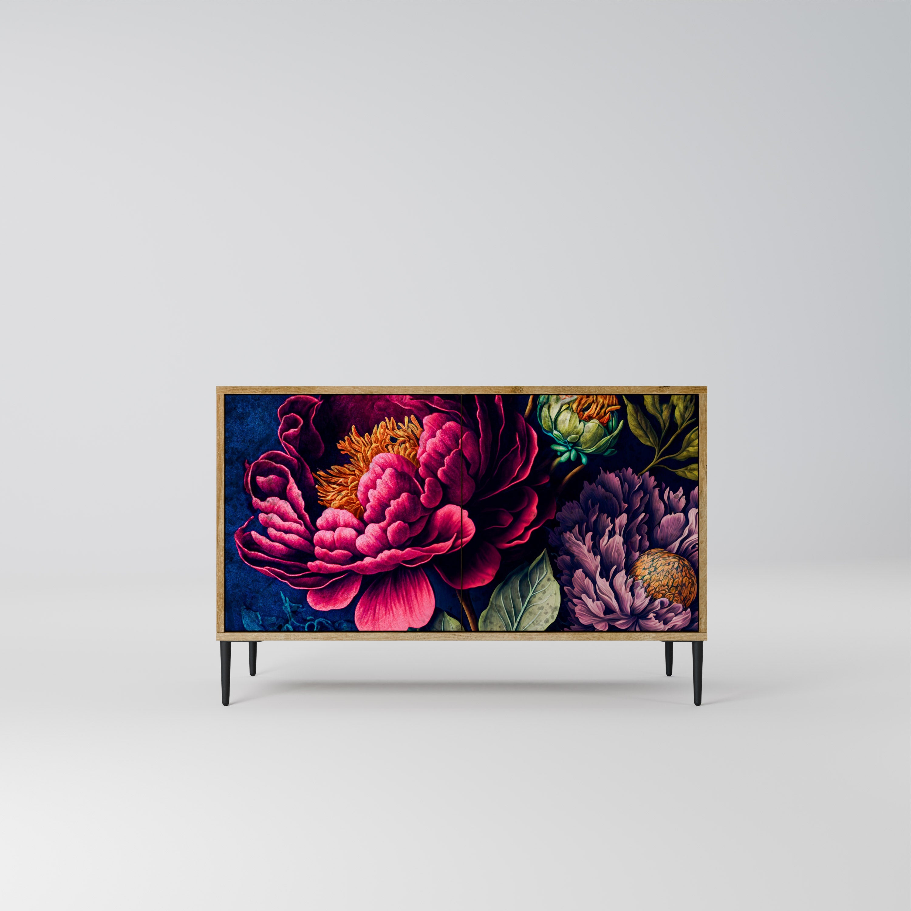Μπουφές BLOOMING ELEGANCE με 2 πόρτες σε όψη δρυός