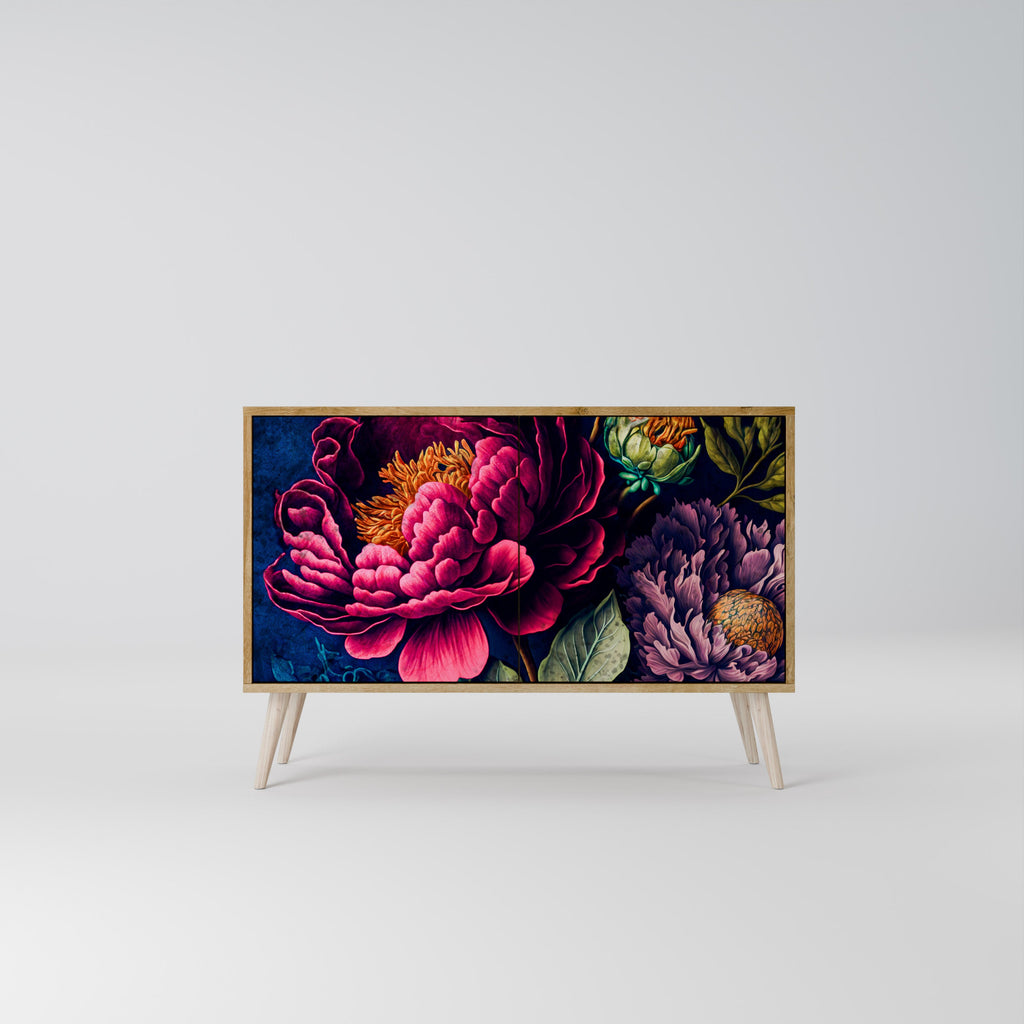 Μπουφές BLOOMING ELEGANCE με 2 πόρτες σε όψη δρυός