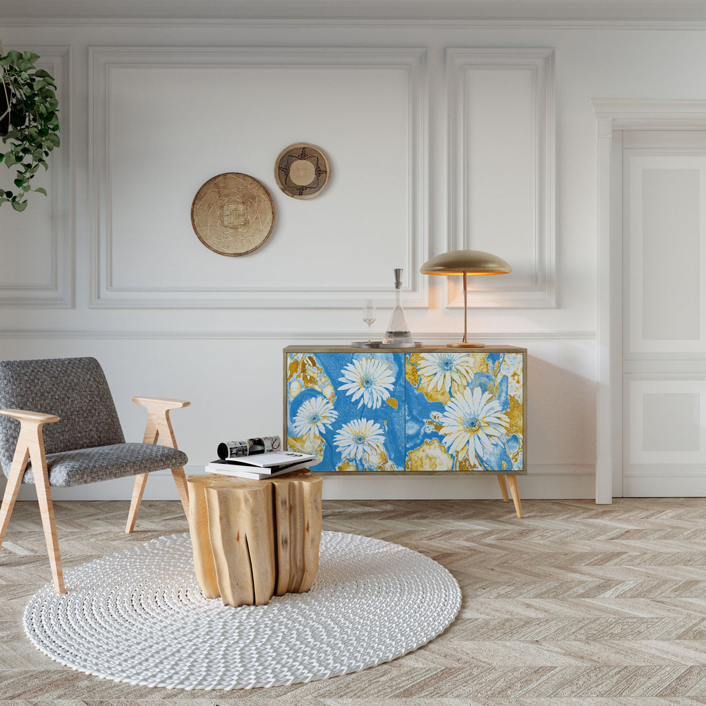 Μπουφές DAISY LUXE με 2 πόρτες σε όψη δρυός