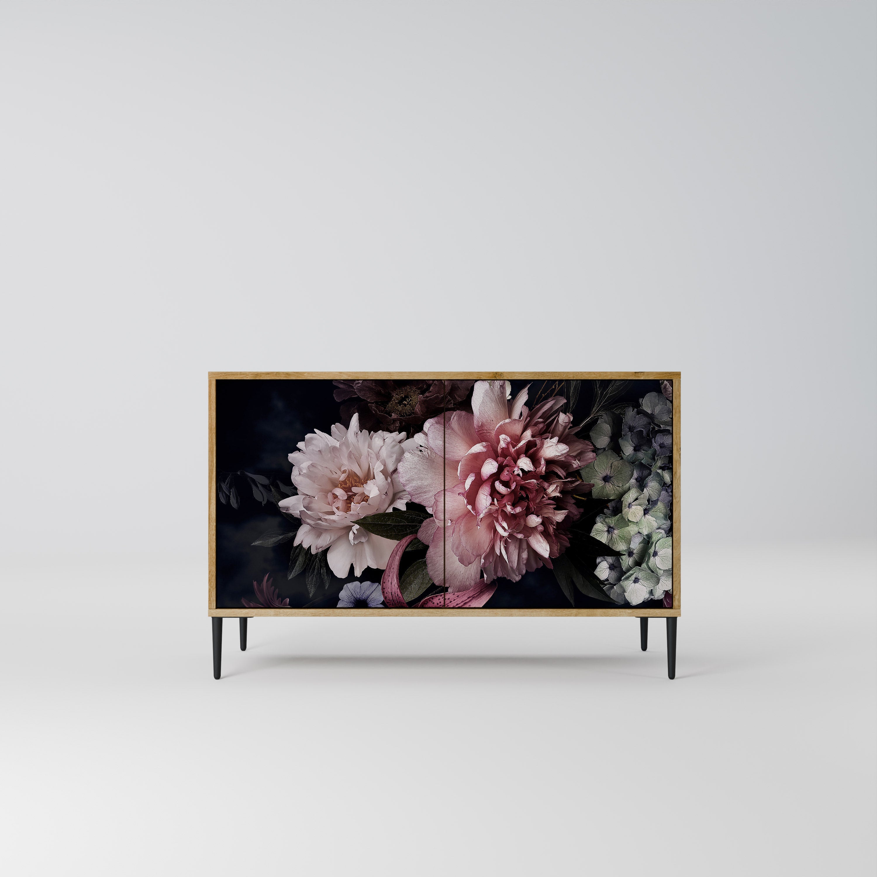 Μπουφές PURE BLOSSOM με 2 πόρτες σε απόχρωση δρυός