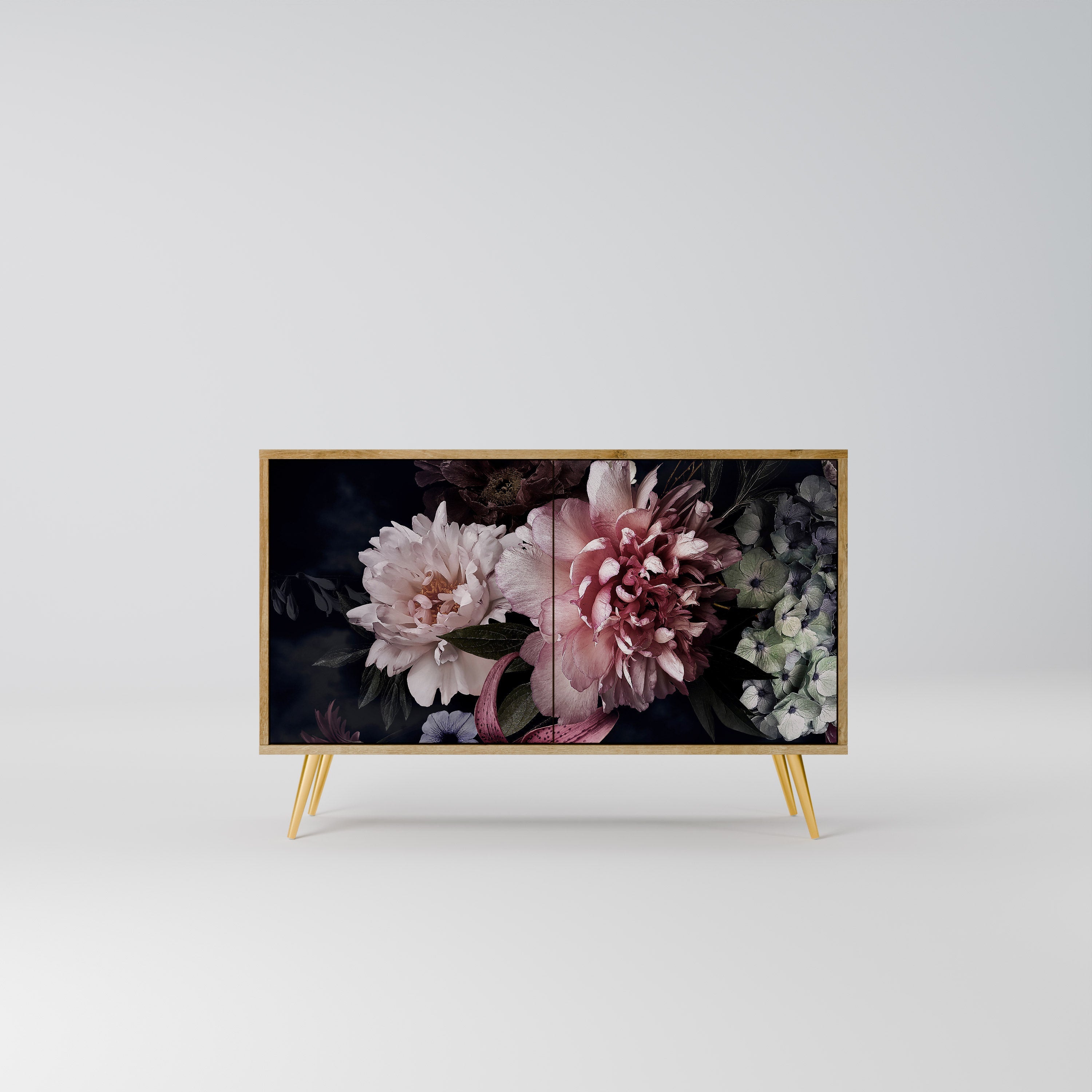 Μπουφές PURE BLOSSOM με 2 πόρτες σε απόχρωση δρυός