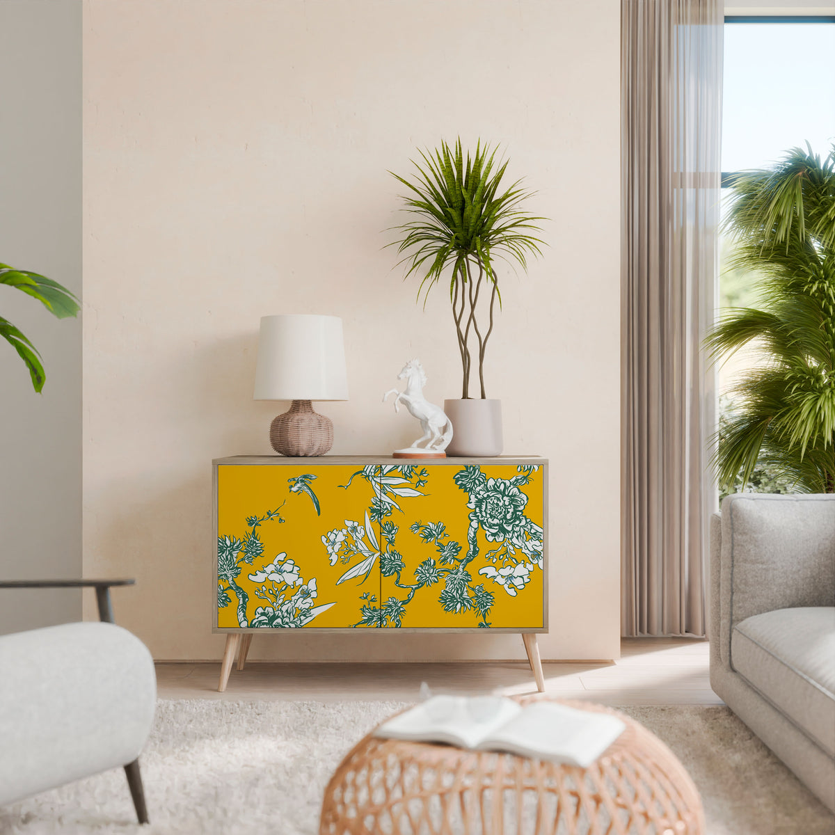 YELLOW CHINOISERIE Μπουφές 2-θυρών