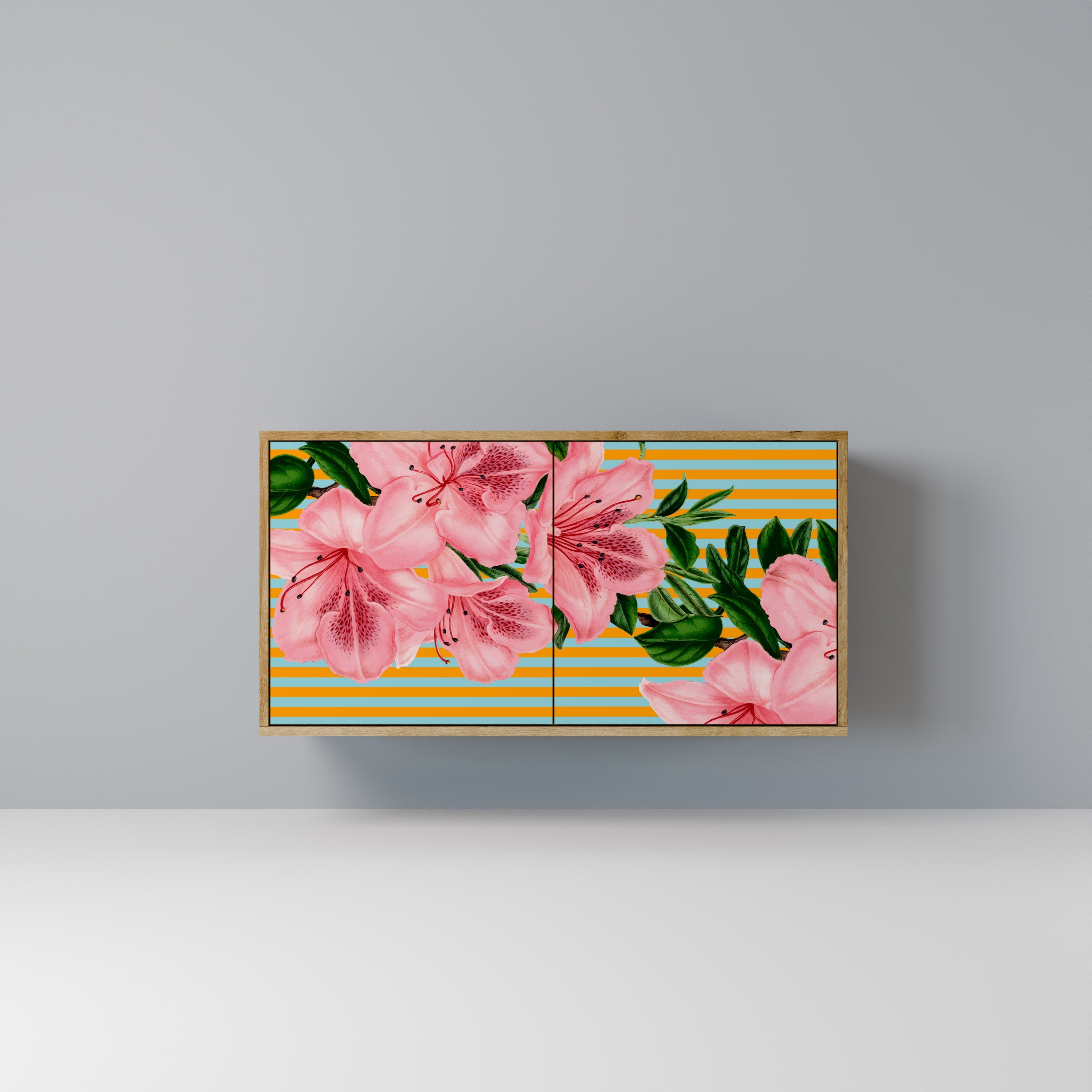 Μπουφές FRAGILE BEAUTY 2 θυρών σε όψη δρυός