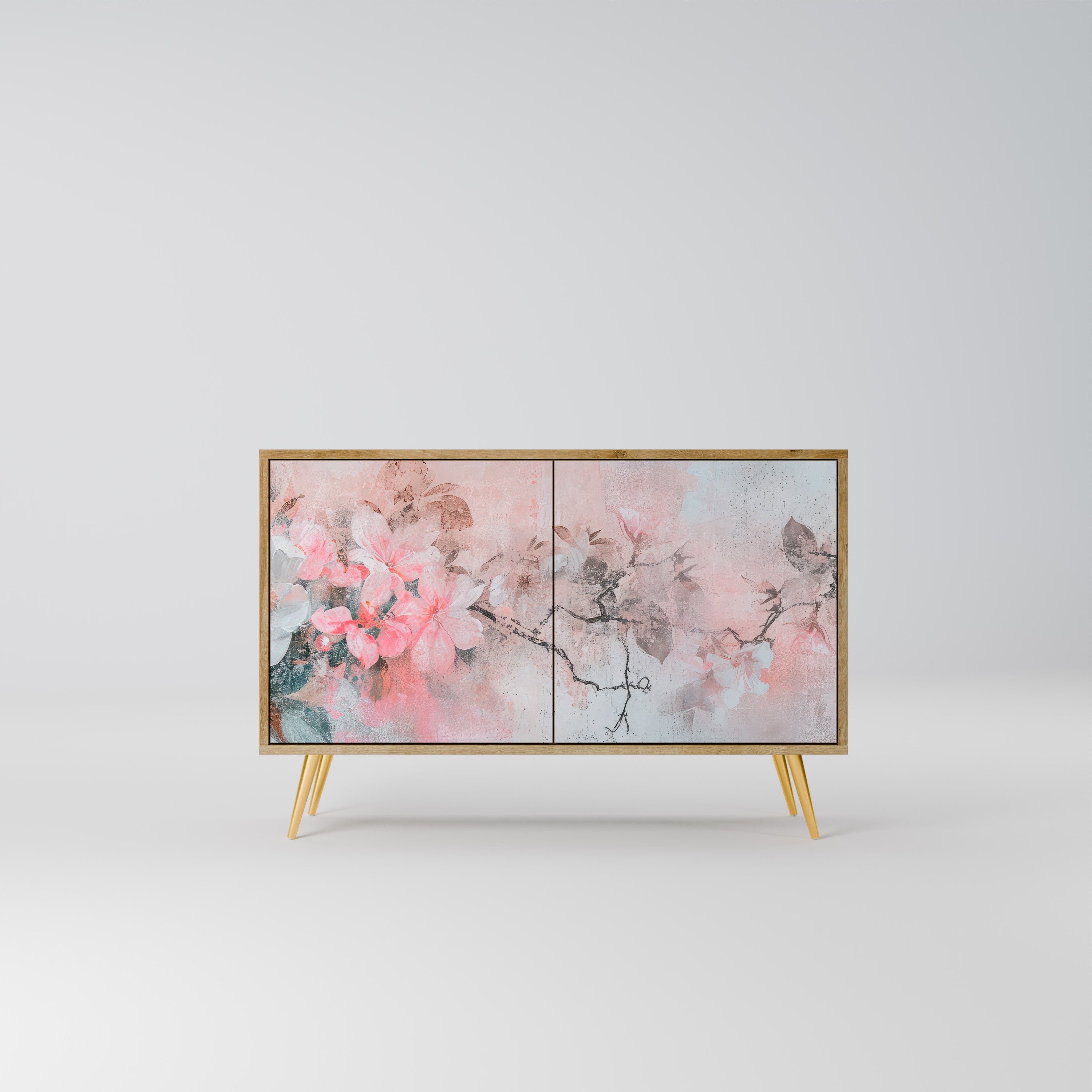 Μπουφές με 2 πόρτες CHERRY BLOSSOM σε όψη δρυός