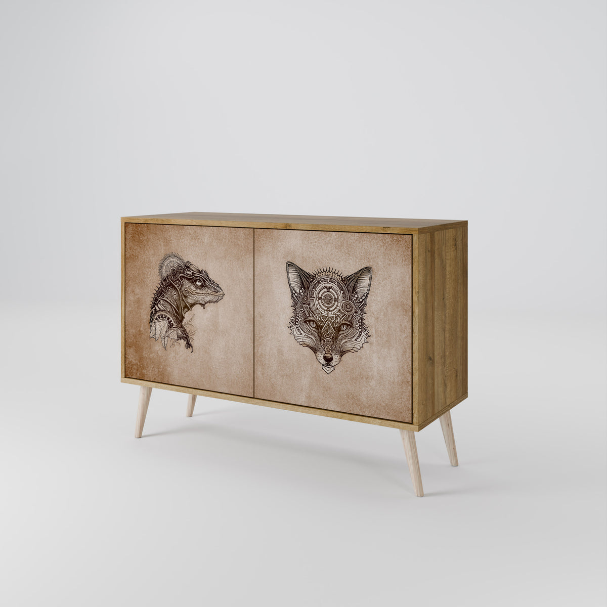 STEAMPUNK CLAN Μπουφές 2-θυρών