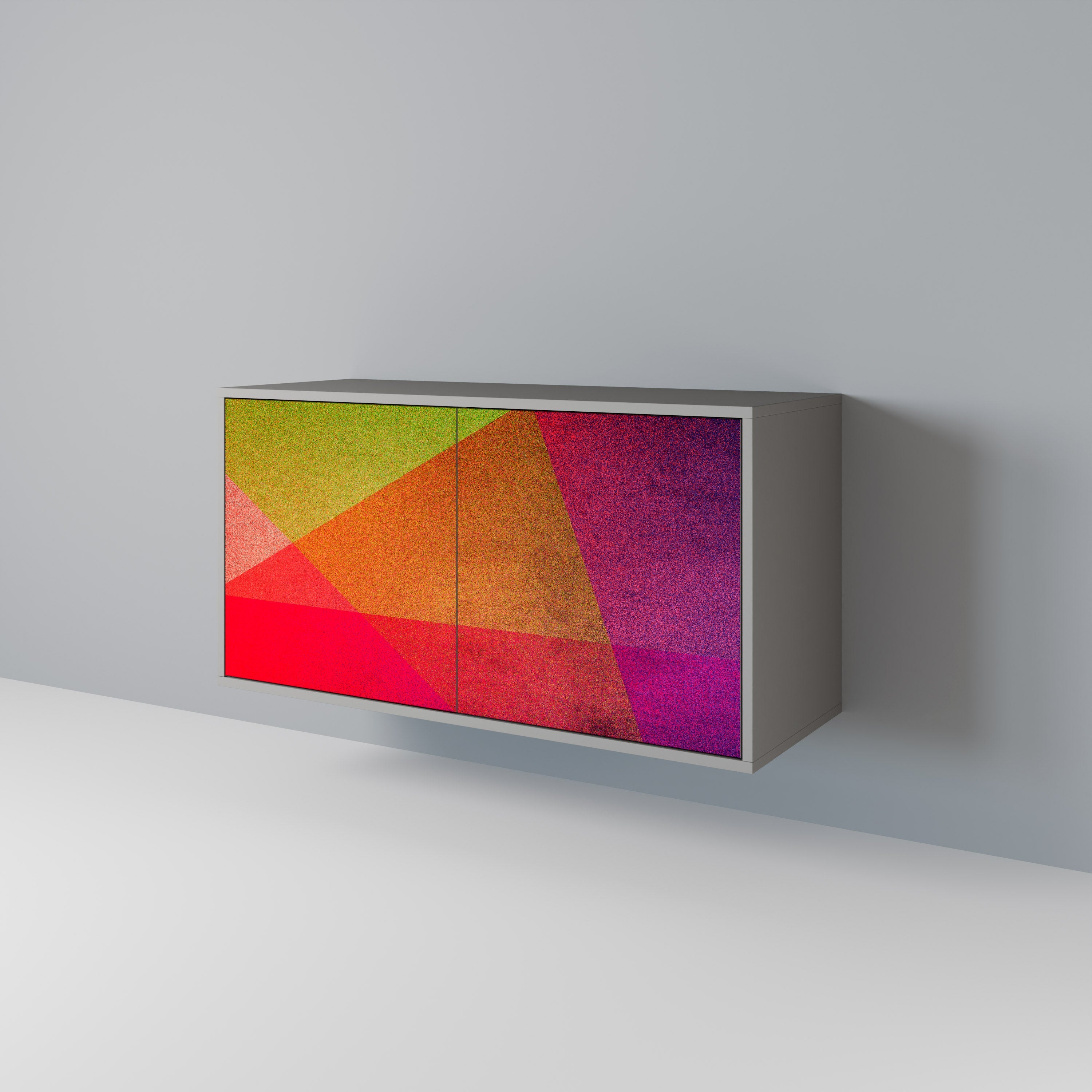 Μπουφές VIVID GEOMETRIA 2 θυρών σε γκρι φινίρισμα