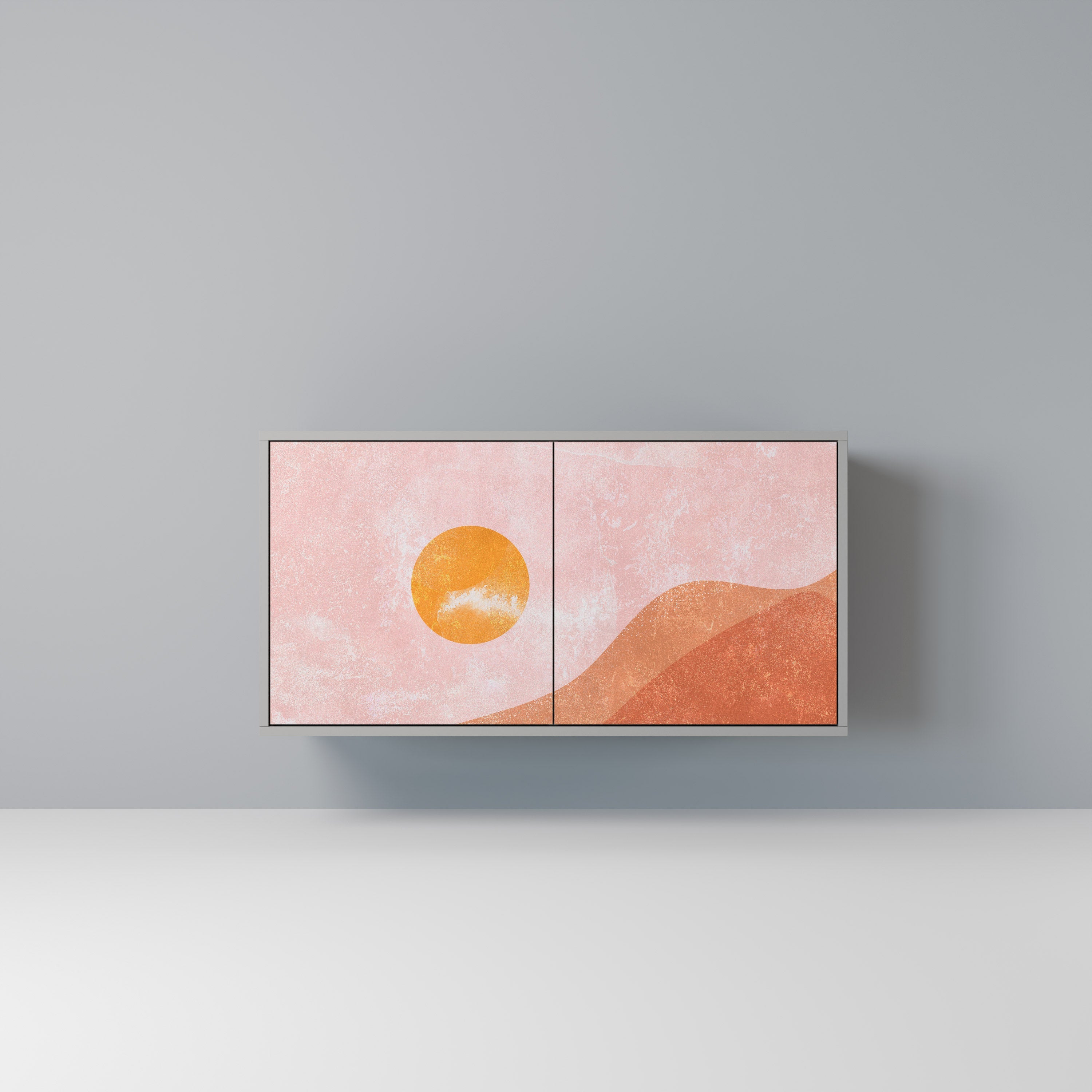 Μπουφές LUMINOUS SUNLIGHT με 2 πόρτες σε γκρι φινίρισμα