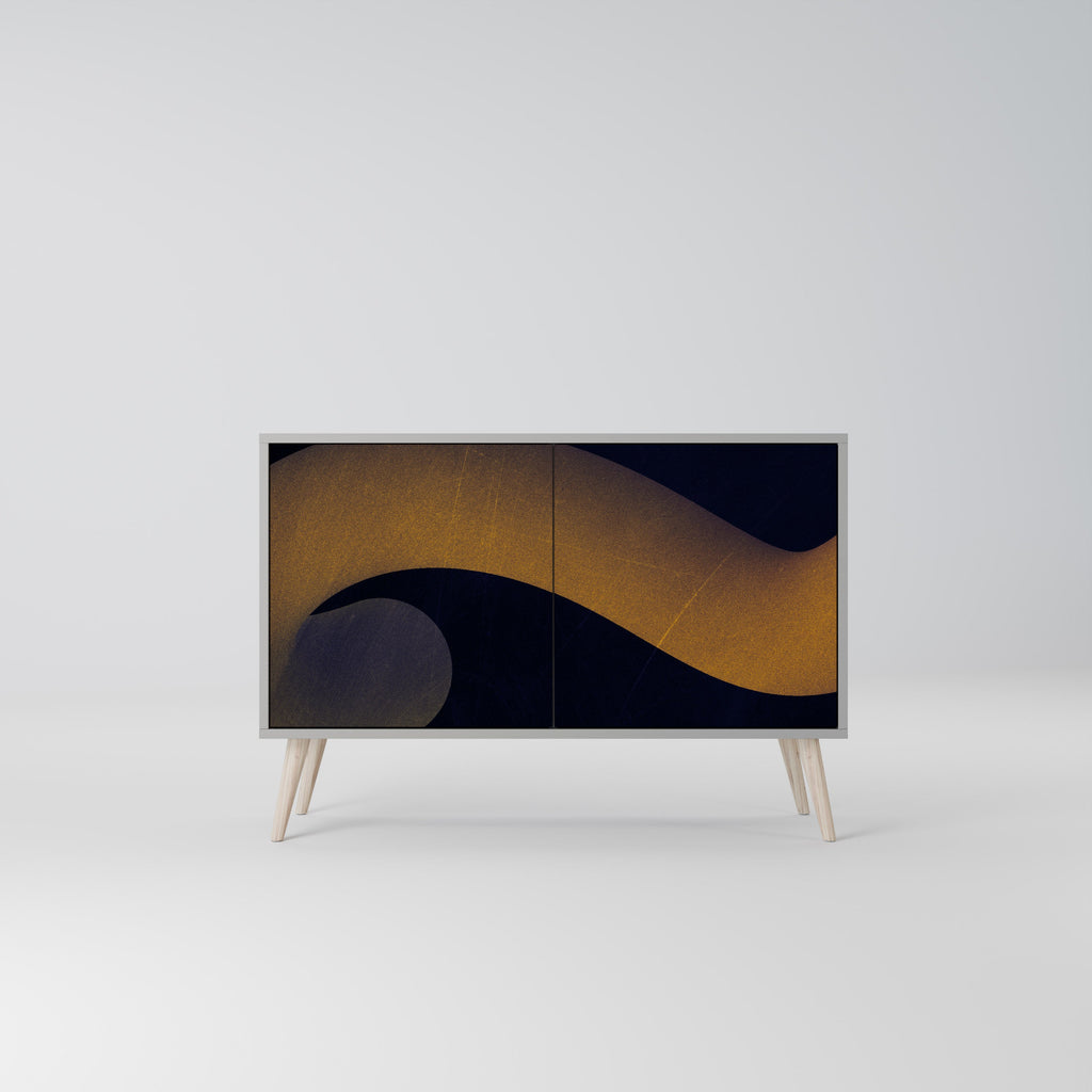 HOLLOW TIME 2-Door Sideboard in Grey Finish