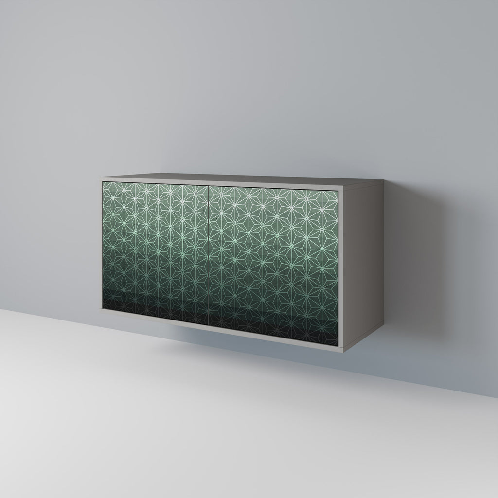 ORNAMENTAL GLIMMER 2-Door Sideboard in Grey Finish