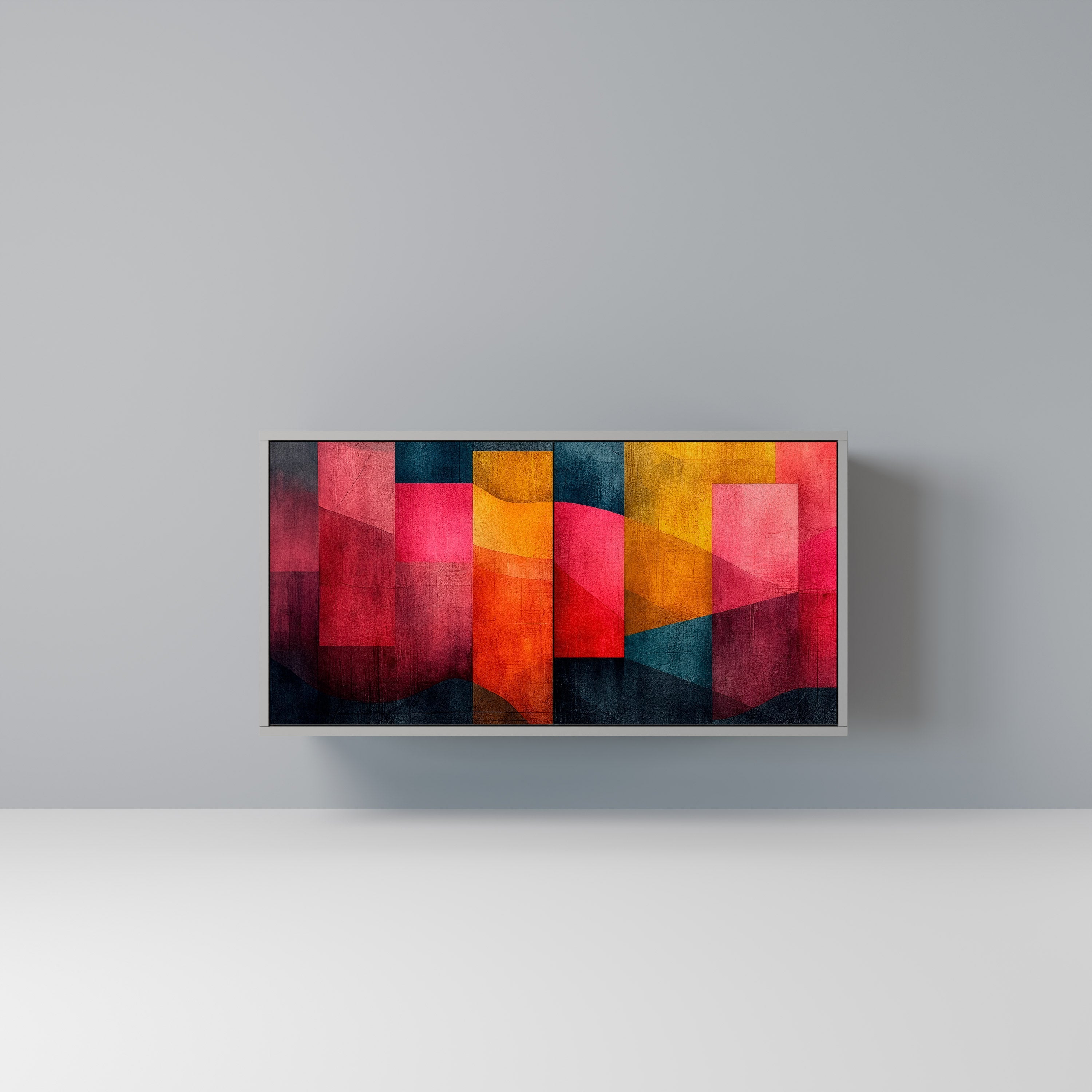 Μπουφές COLORFUL SOUNDS με 2 πόρτες σε γκρι φινίρισμα