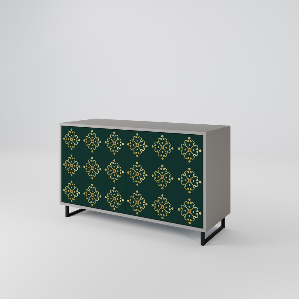 ROYAL MEDALLION 2-Door Sideboard in Grey Finish
