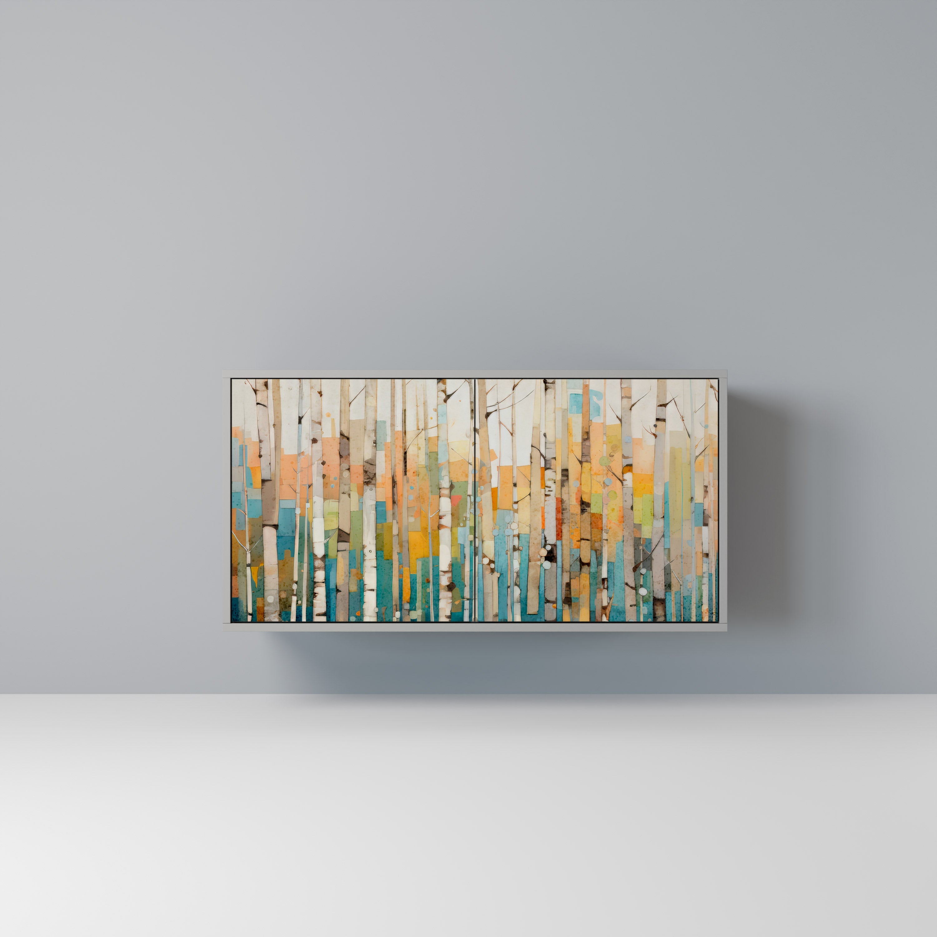 Μπουφές BIRCH KALEIDOSCOPE με 2 πόρτες σε γκρι φινίρισμα