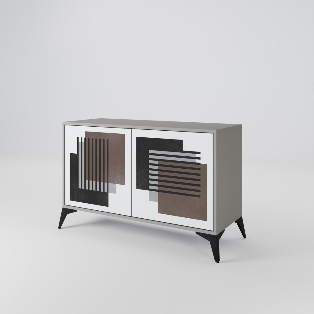 SHADOW SYNCHRONY 2-Door Sideboard in Grey Finish