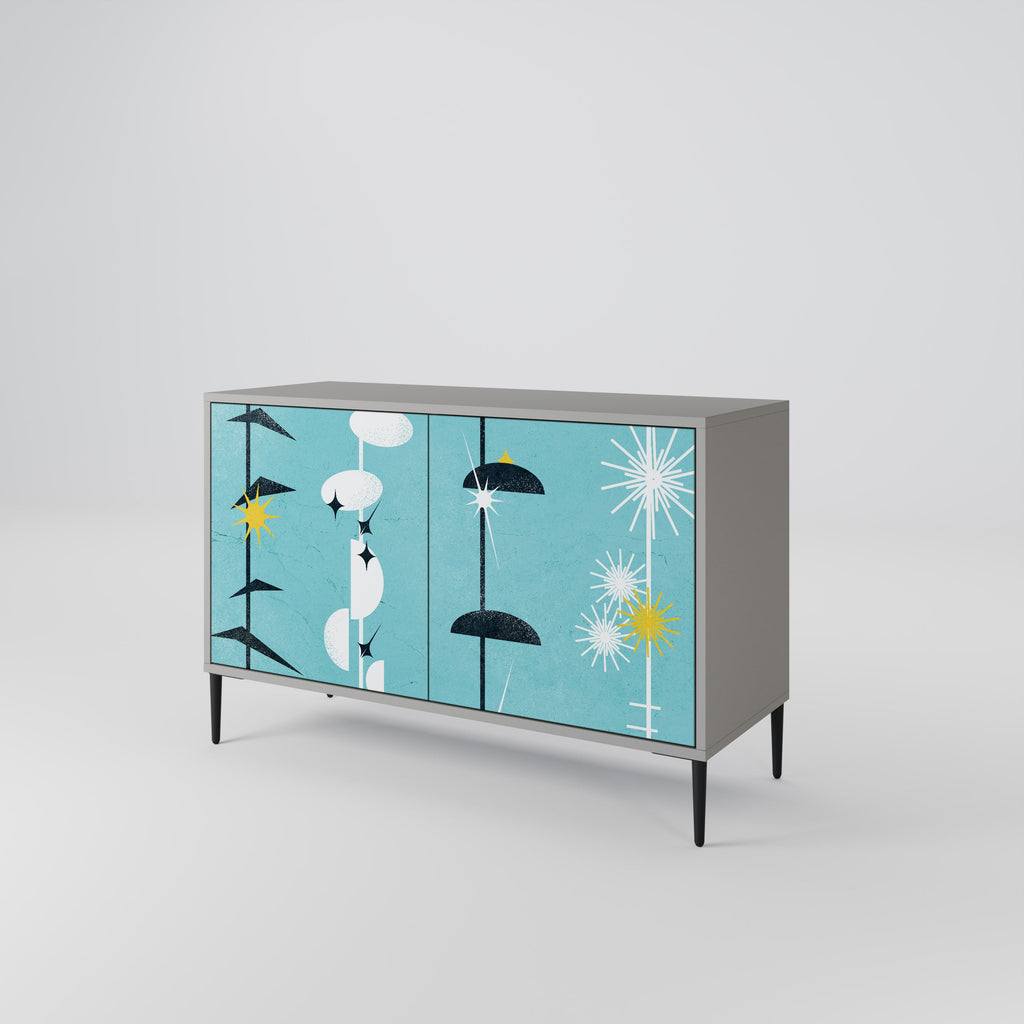 PATHS TO HAPPINESS 2-Door Sideboard in Grey Finish