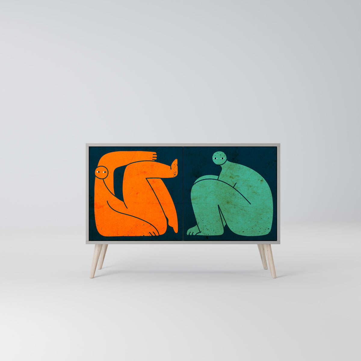 TOGETHER BUT SEPARATELY Μπουφές 2-θυρών