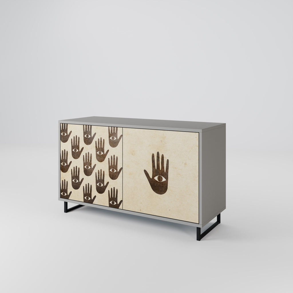 SEE MORE 2-Door Sideboard in Grey Finish