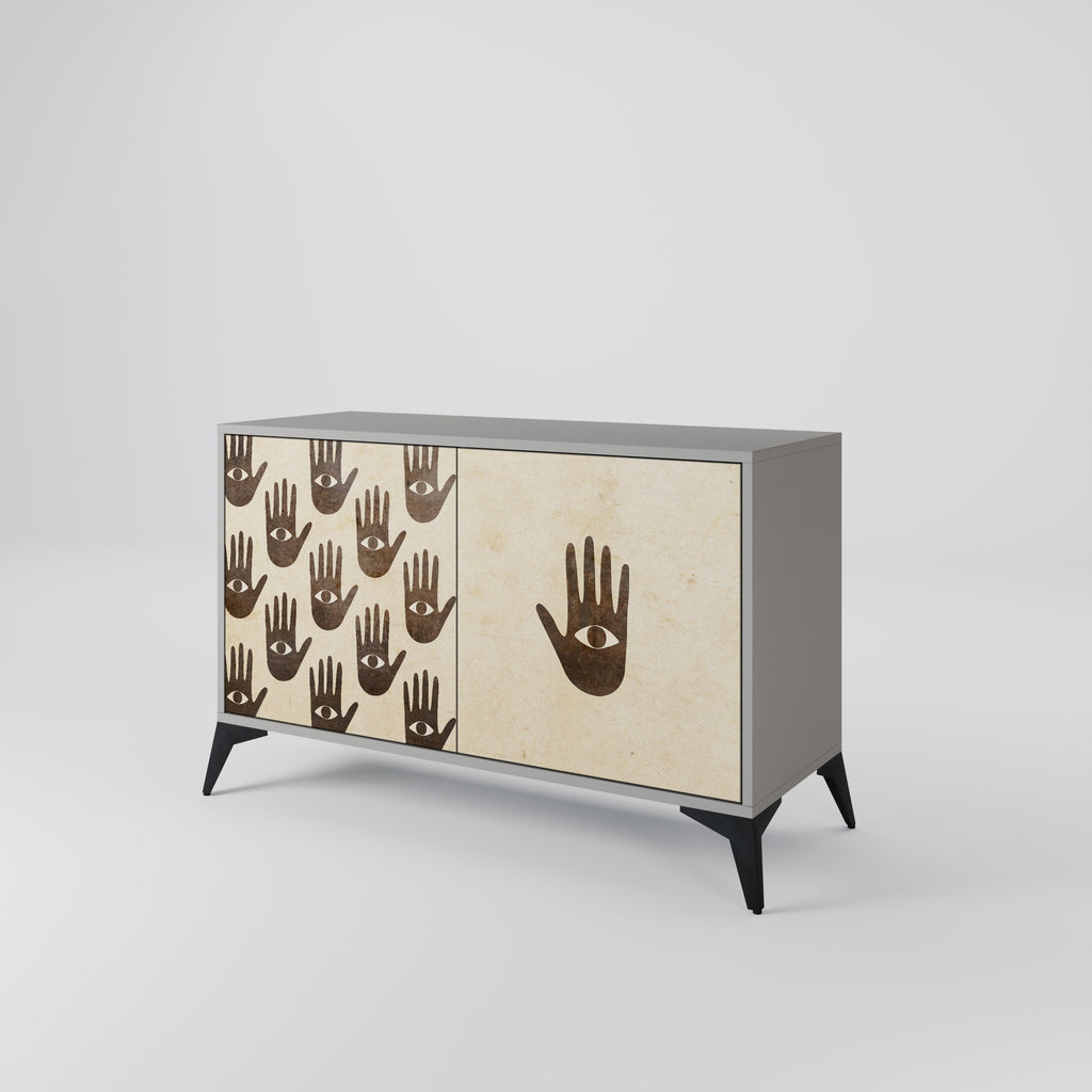 SEE MORE 2-Door Sideboard in Grey Finish