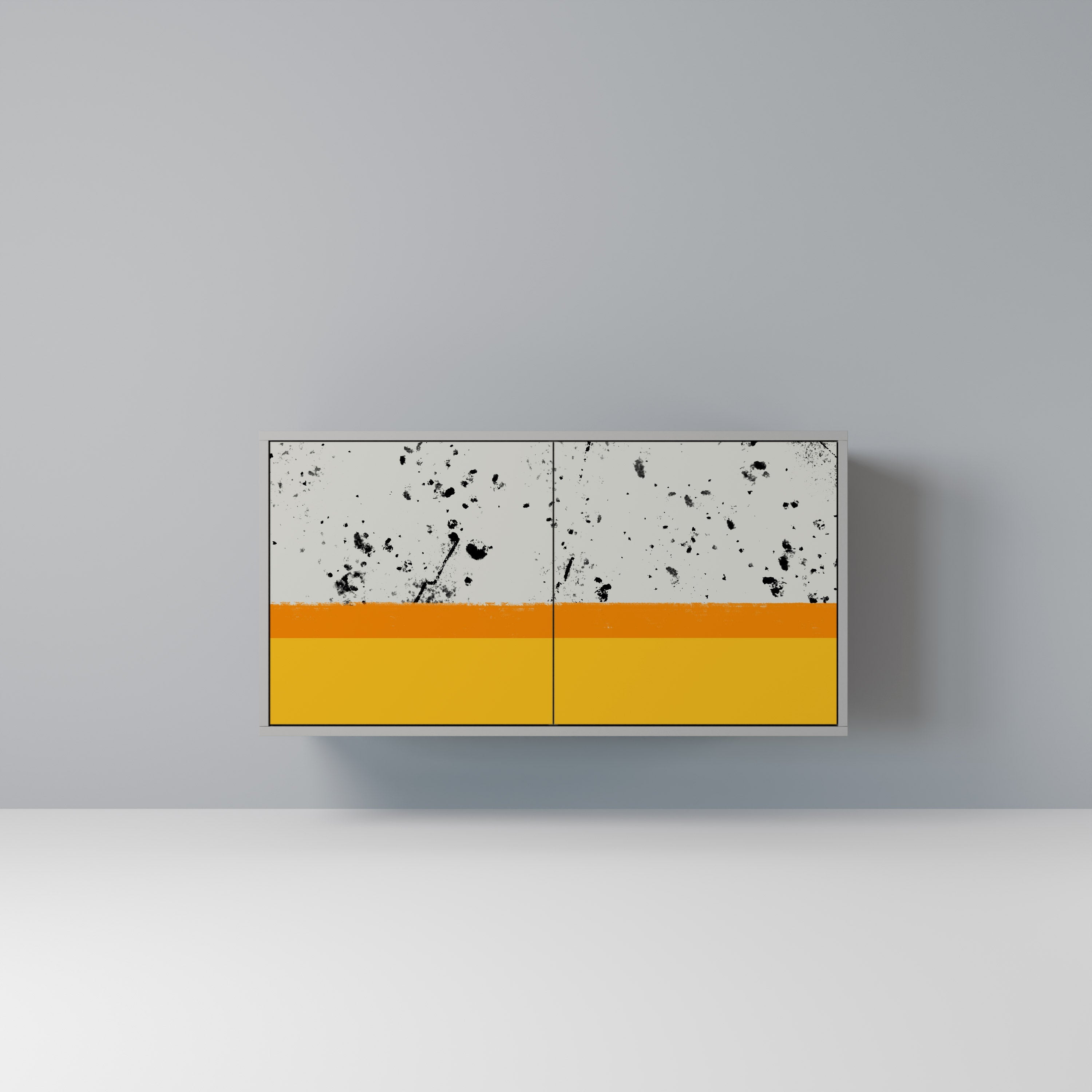Μπουφές 2 θυρών DYED BY ORANGE σε γκρι φινίρισμα