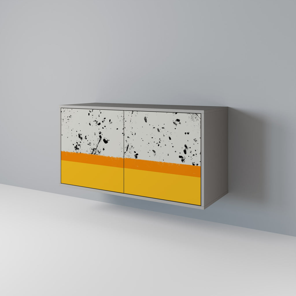 Μπουφές 2 θυρών DYED BY ORANGE σε γκρι φινίρισμα