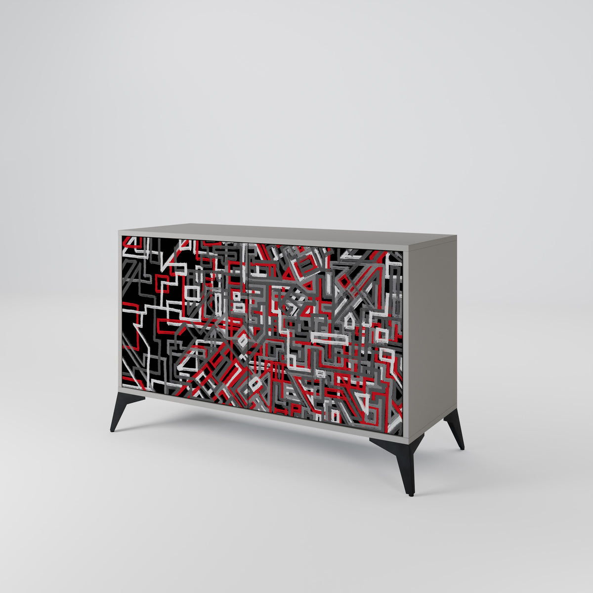 BROKEN LINES 2-Door Sideboard